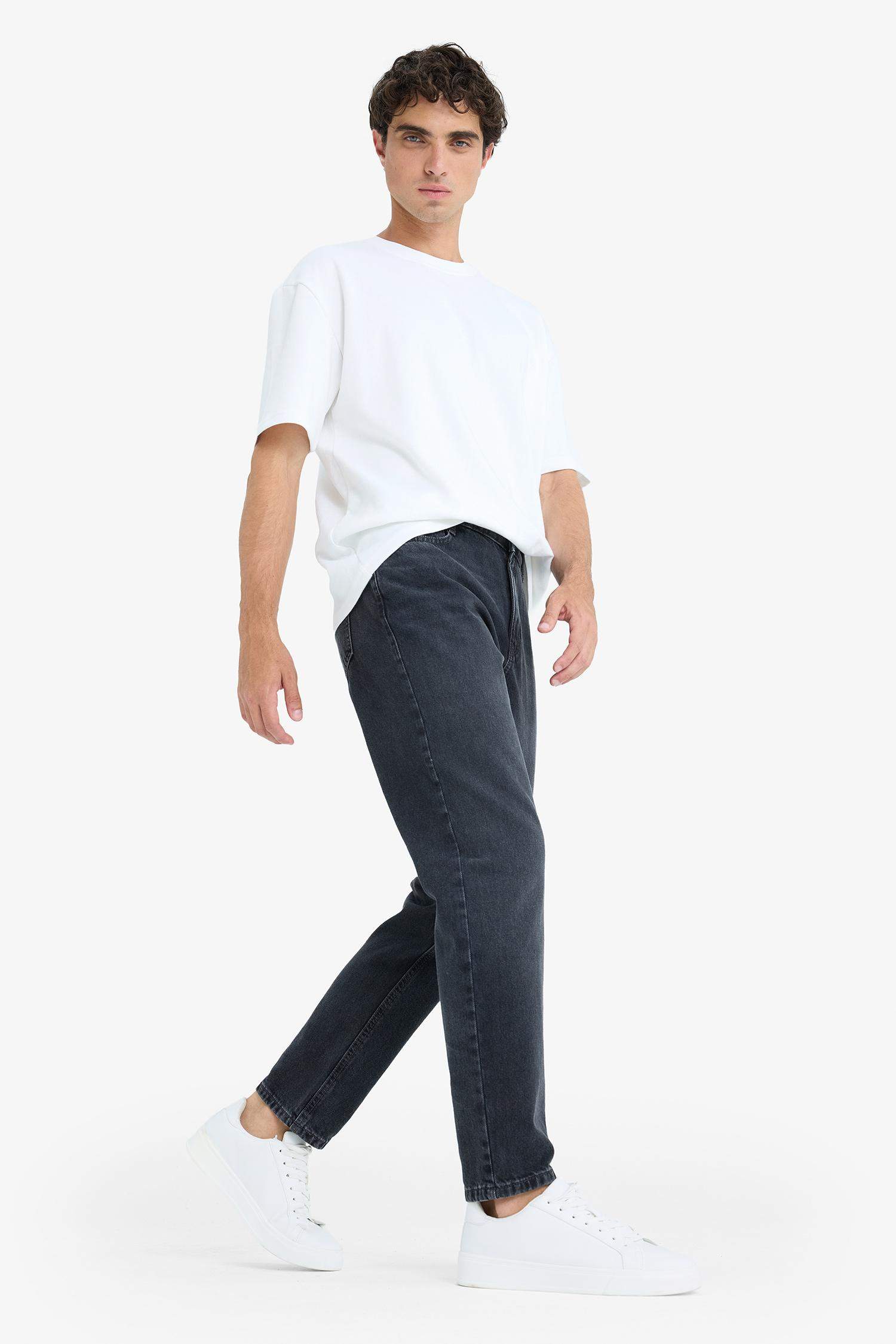 بنطلون قطن جينز جينز 90’S سليم فيت بساق ضيق