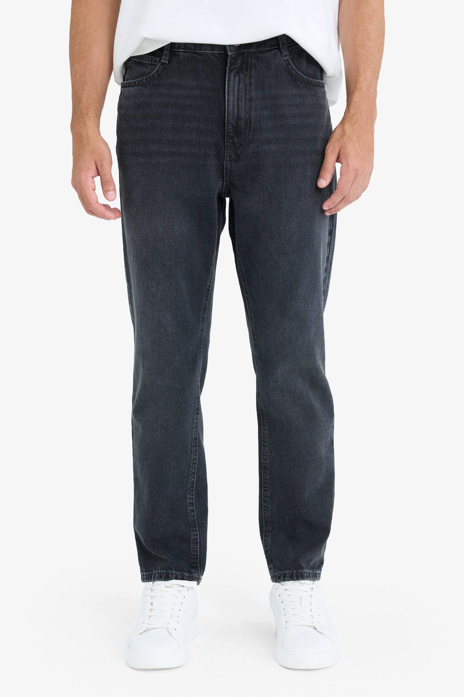 بنطلون قطن جينز جينز 90’S سليم فيت بساق ضيق