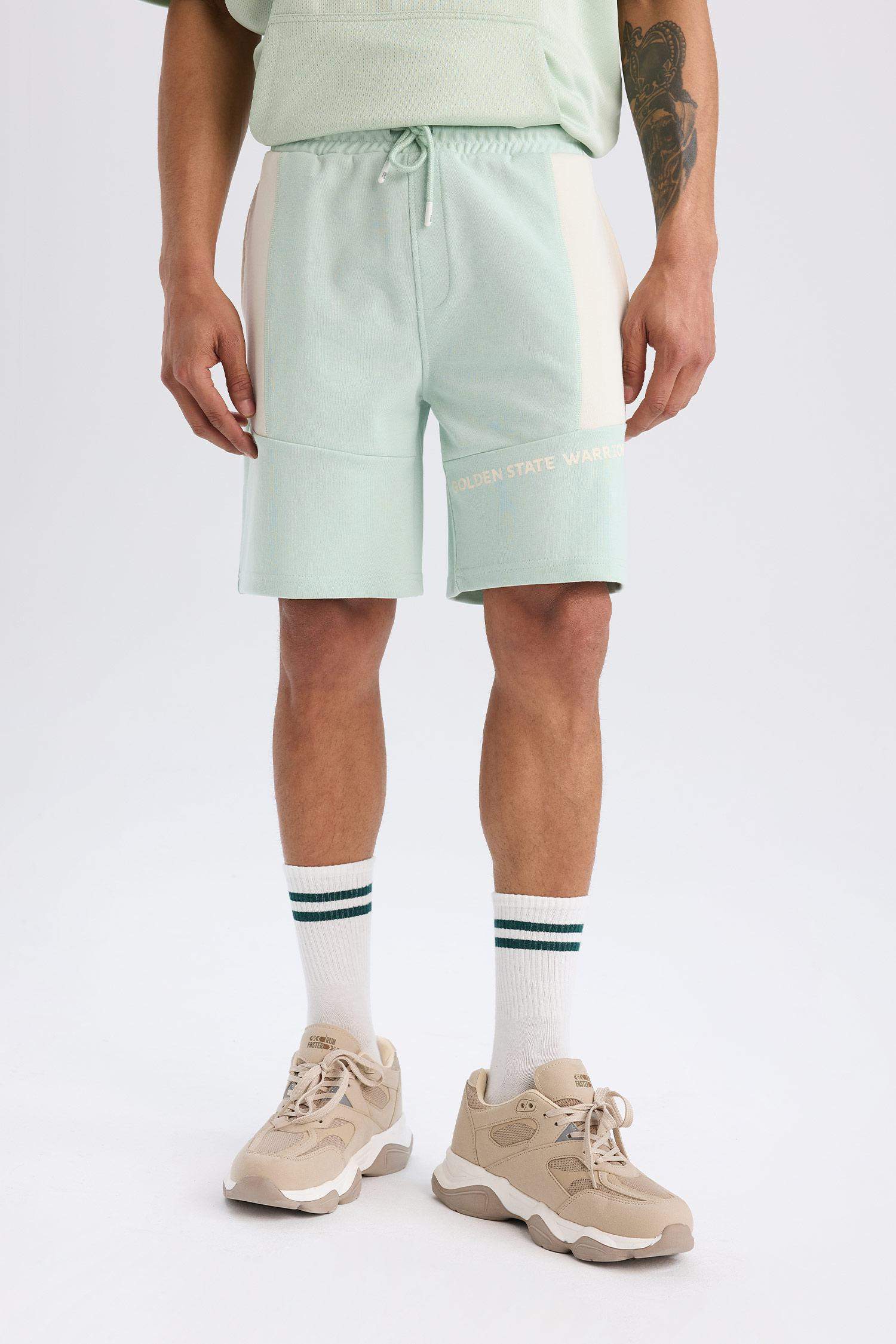 DeFactoFit NBA Golden State Warriors Standart Fit Kısa Paça Şort