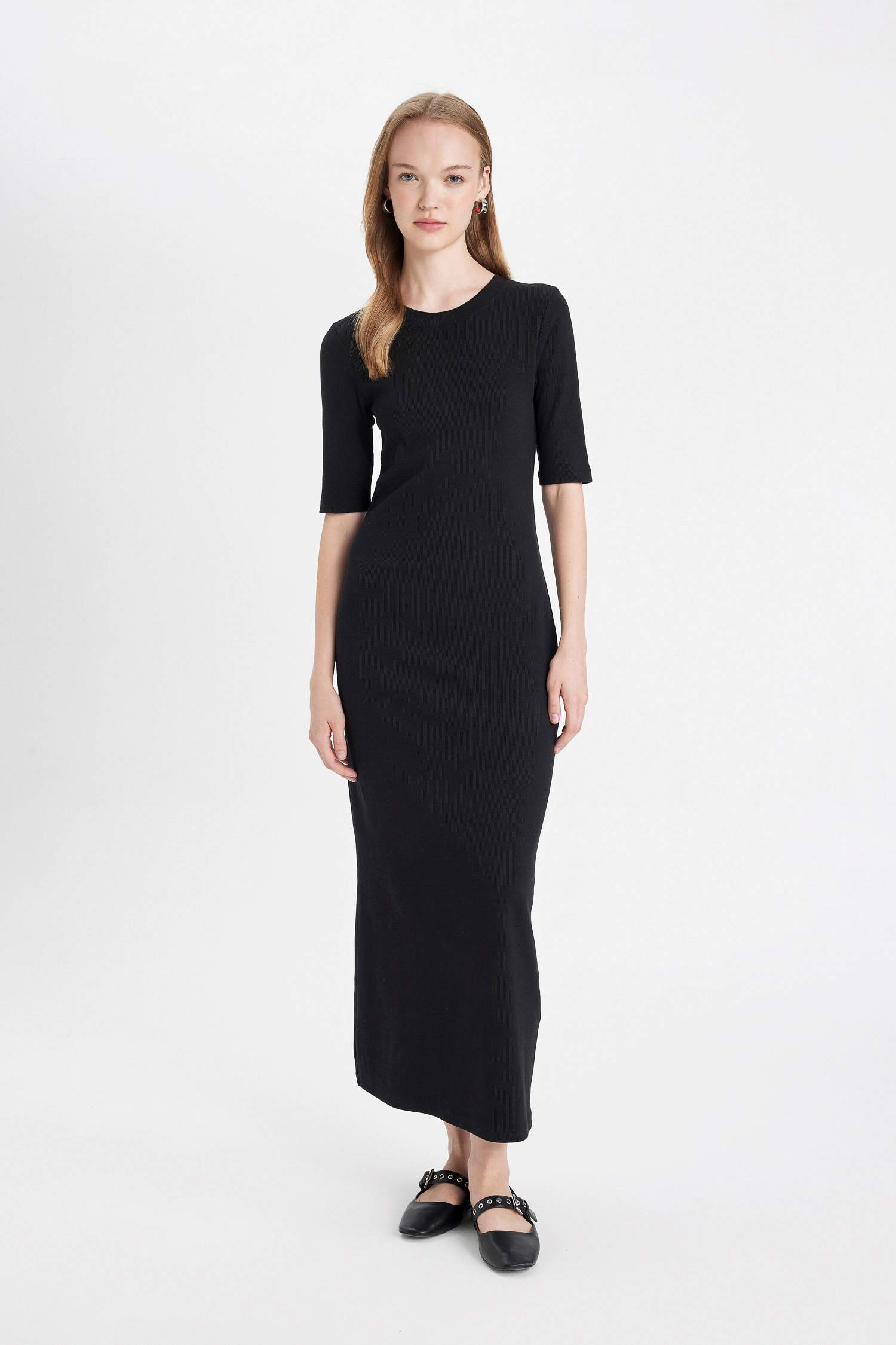 Bodycon Crew Neck Camisole Maxi Dress