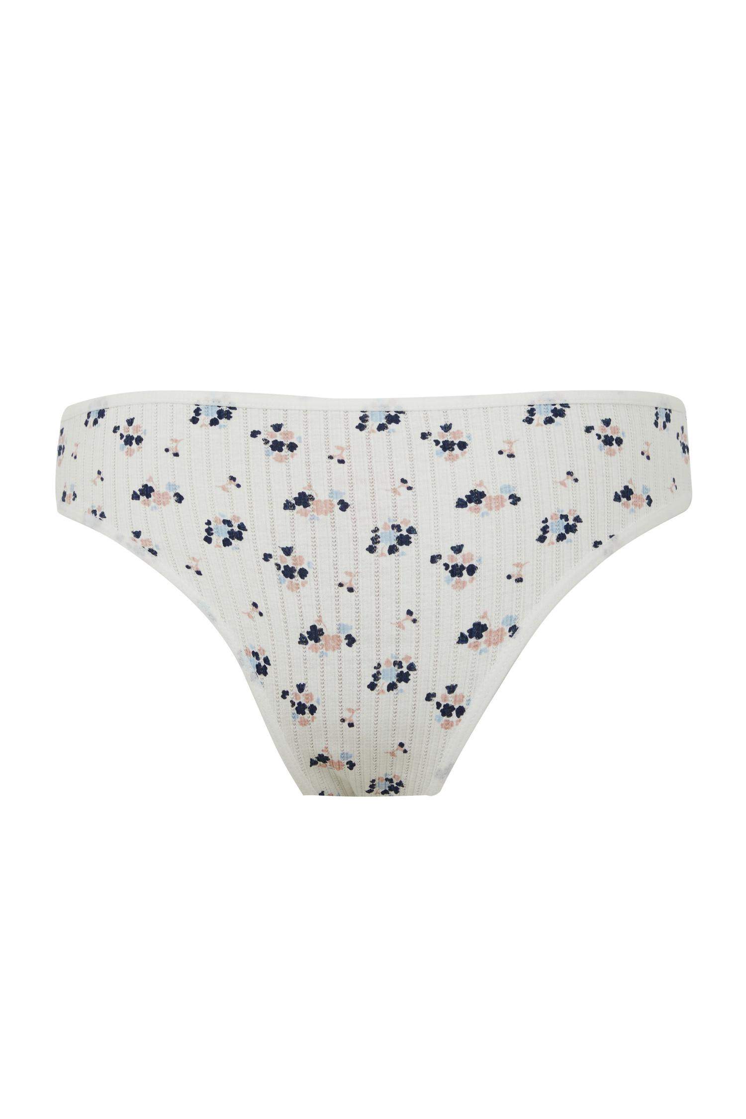 Desenli 3'lü Paketli Slip Külot