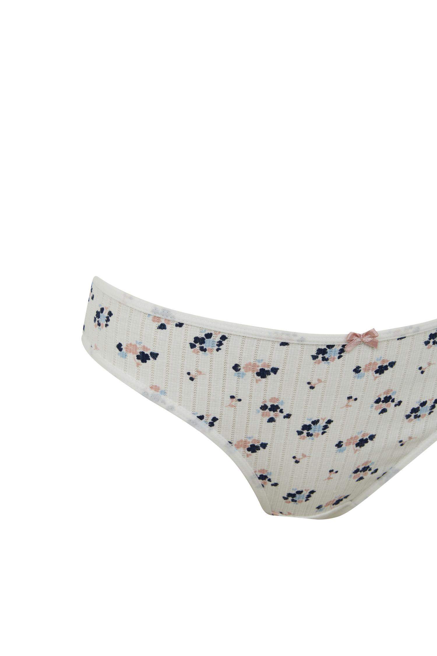 Desenli 3'lü Paketli Slip Külot
