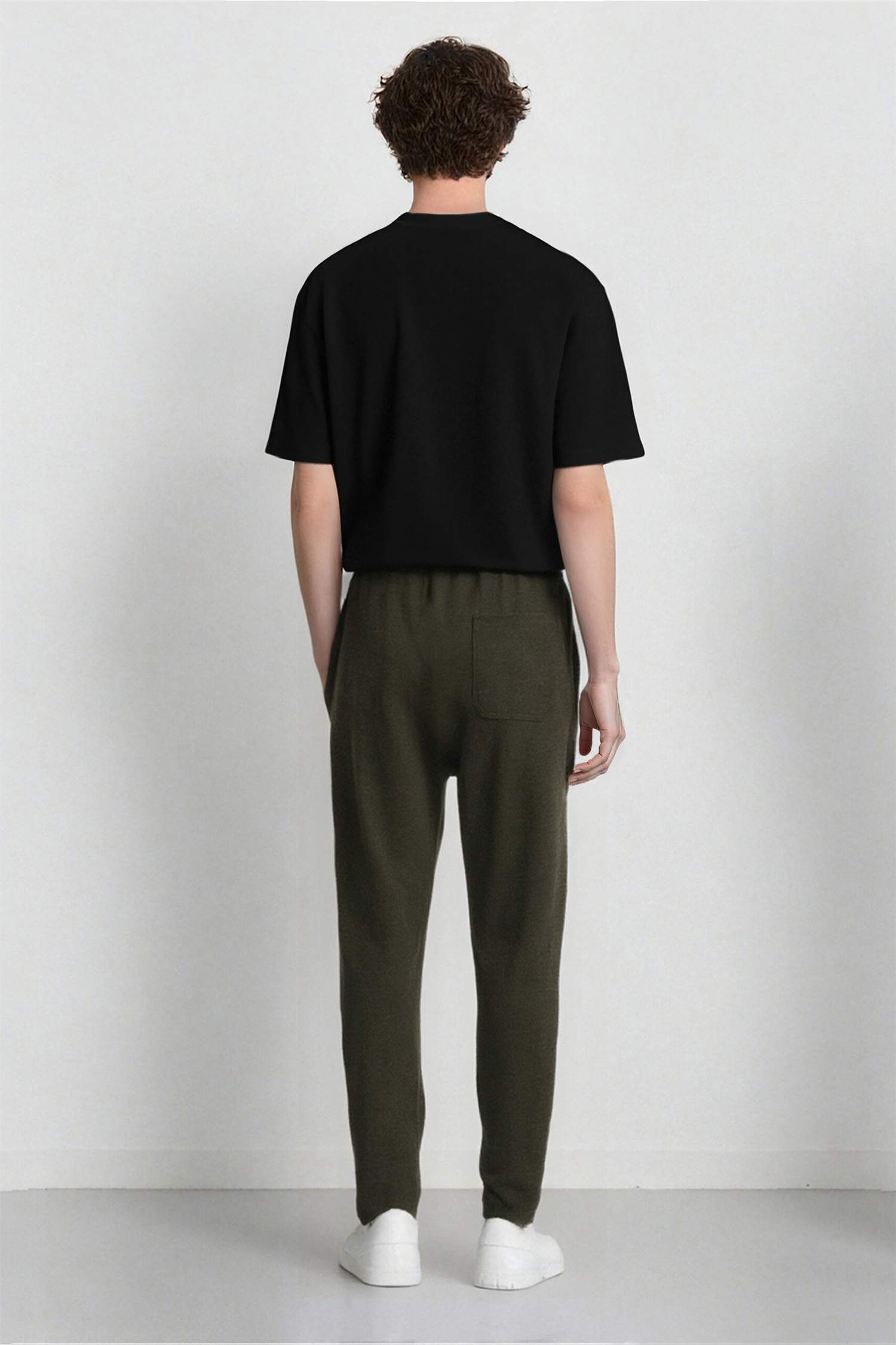 Jogger Pantolon Beli Bağcıklı Cepli Düz Paça