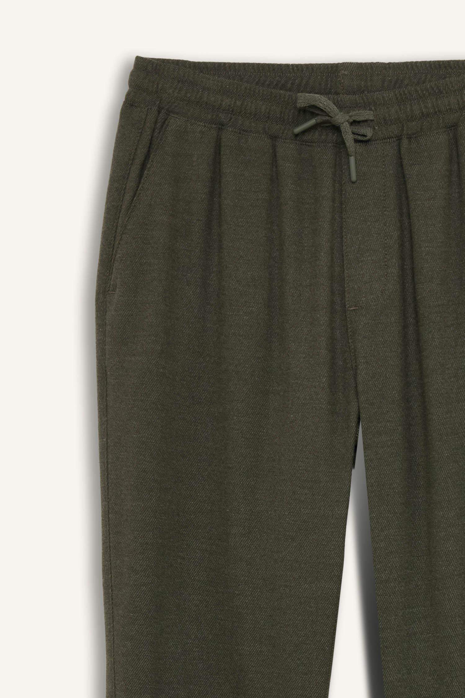 Jogger Pantolon Beli Bağcıklı Cepli Düz Paça