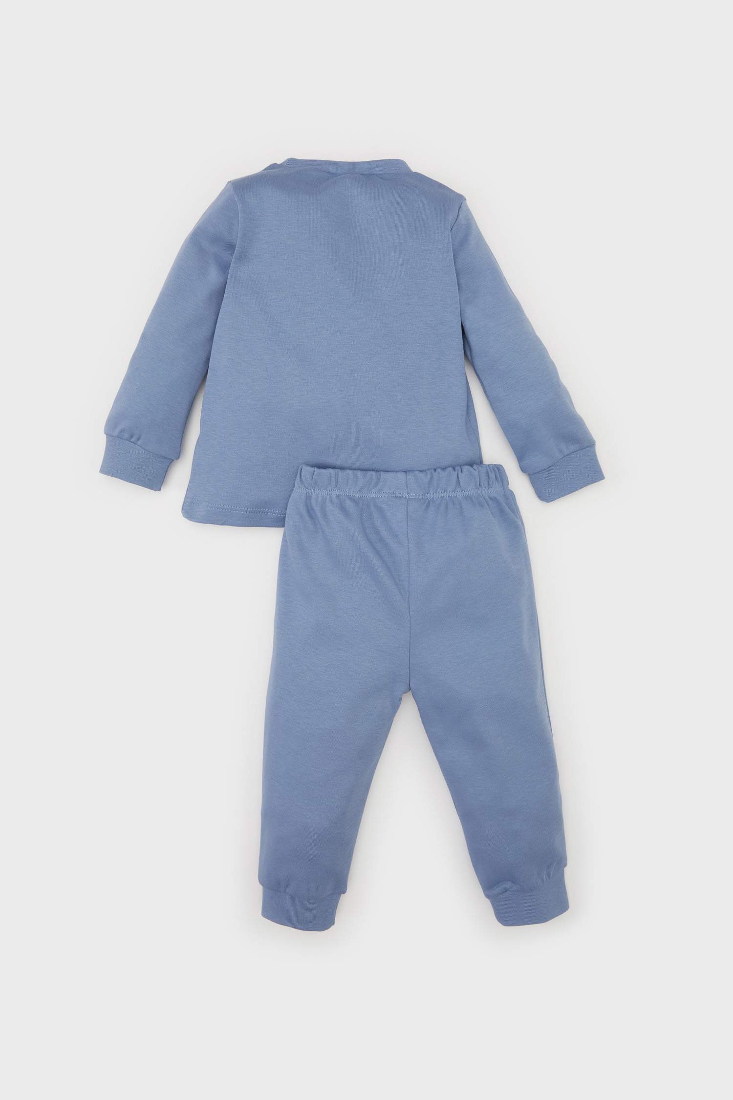 Erkek Bebek Pijama Takımı Baskılı Uzun Kollu Üst Beli Lastikli Alt