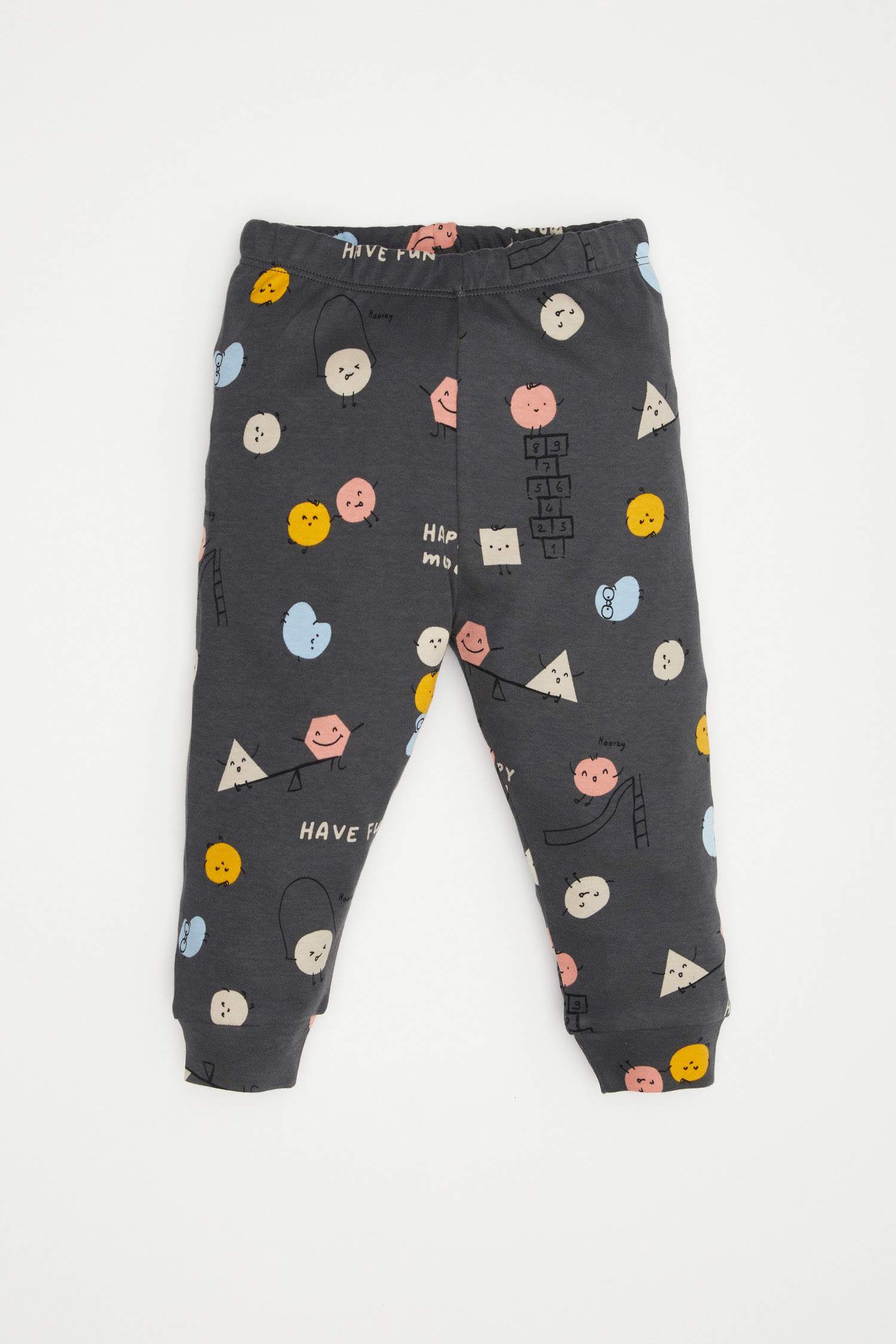 Baby Boy Patterned Top Bottom Pajama Set