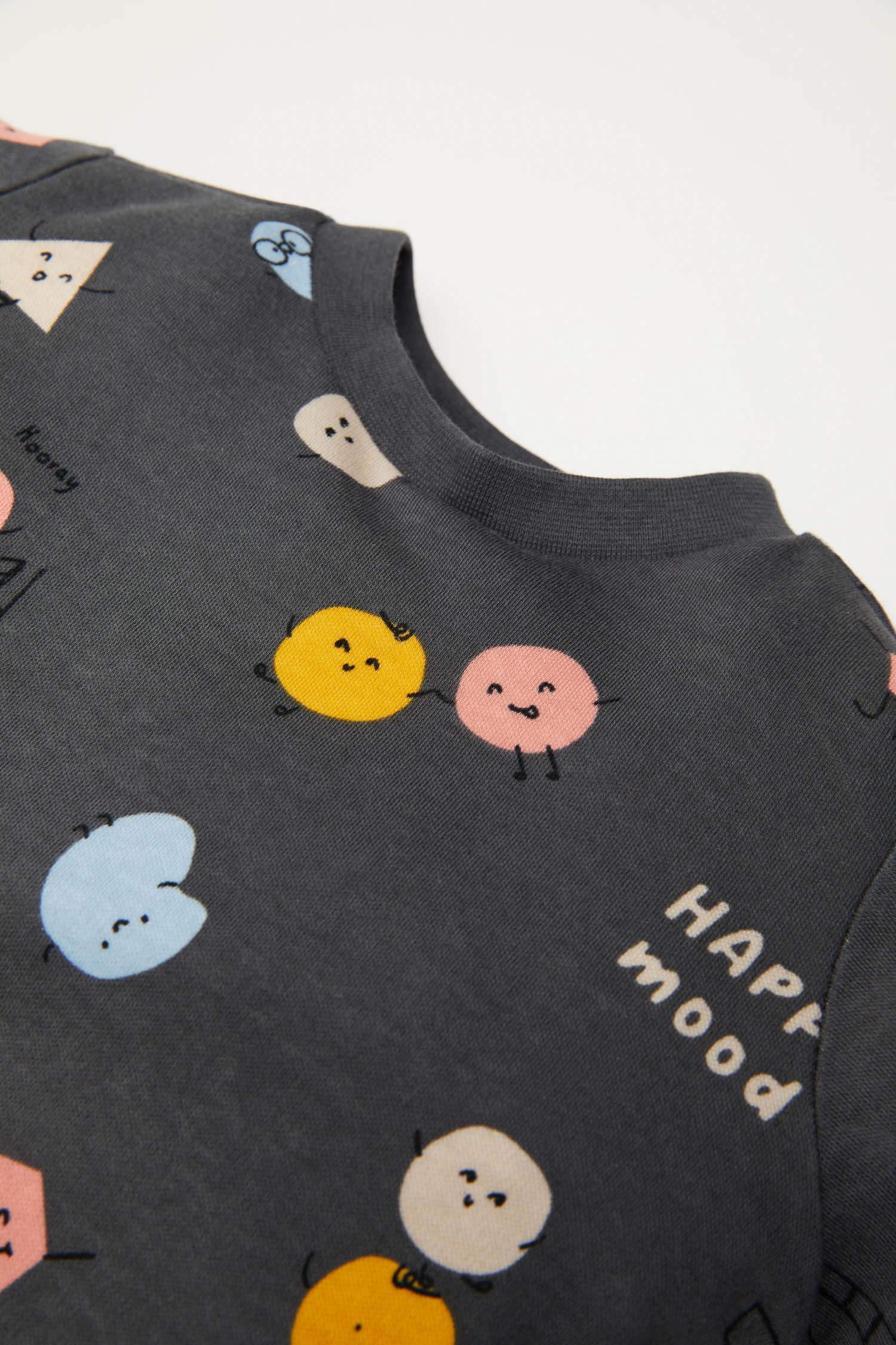 Baby Boy Patterned Top Bottom Pajama Set