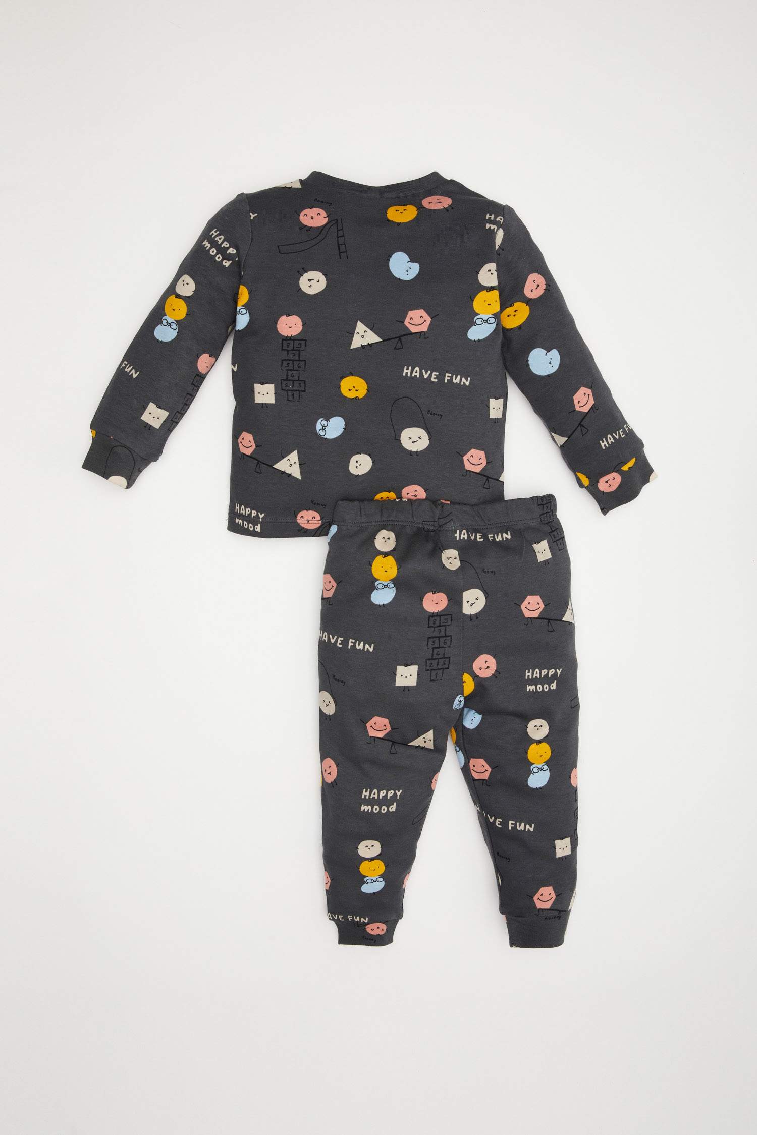Baby Boy Patterned Top Bottom Pajama Set