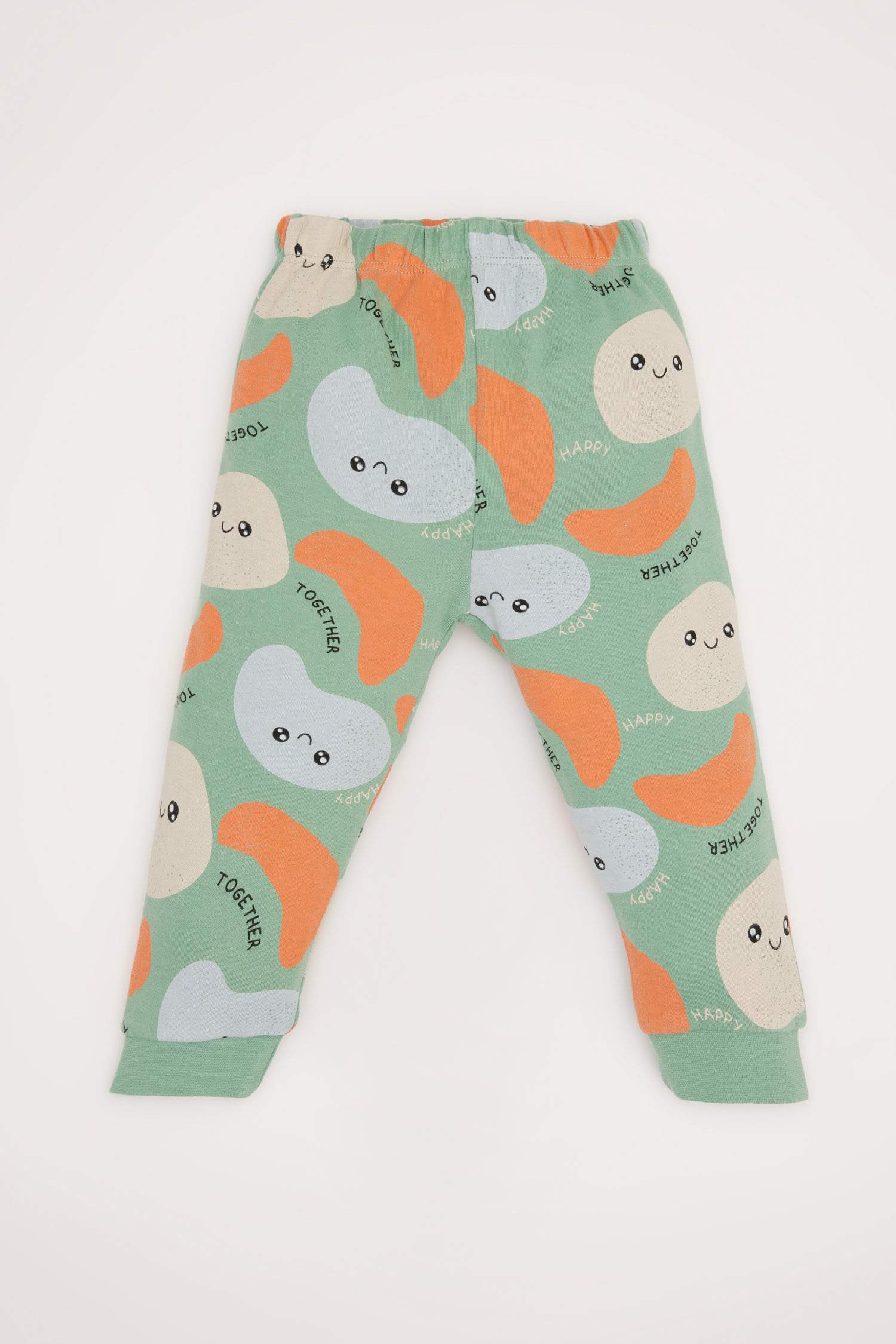 Erkek Bebek Pijama Takımı Desenli Uzun Kollu Üst Uzun Alt