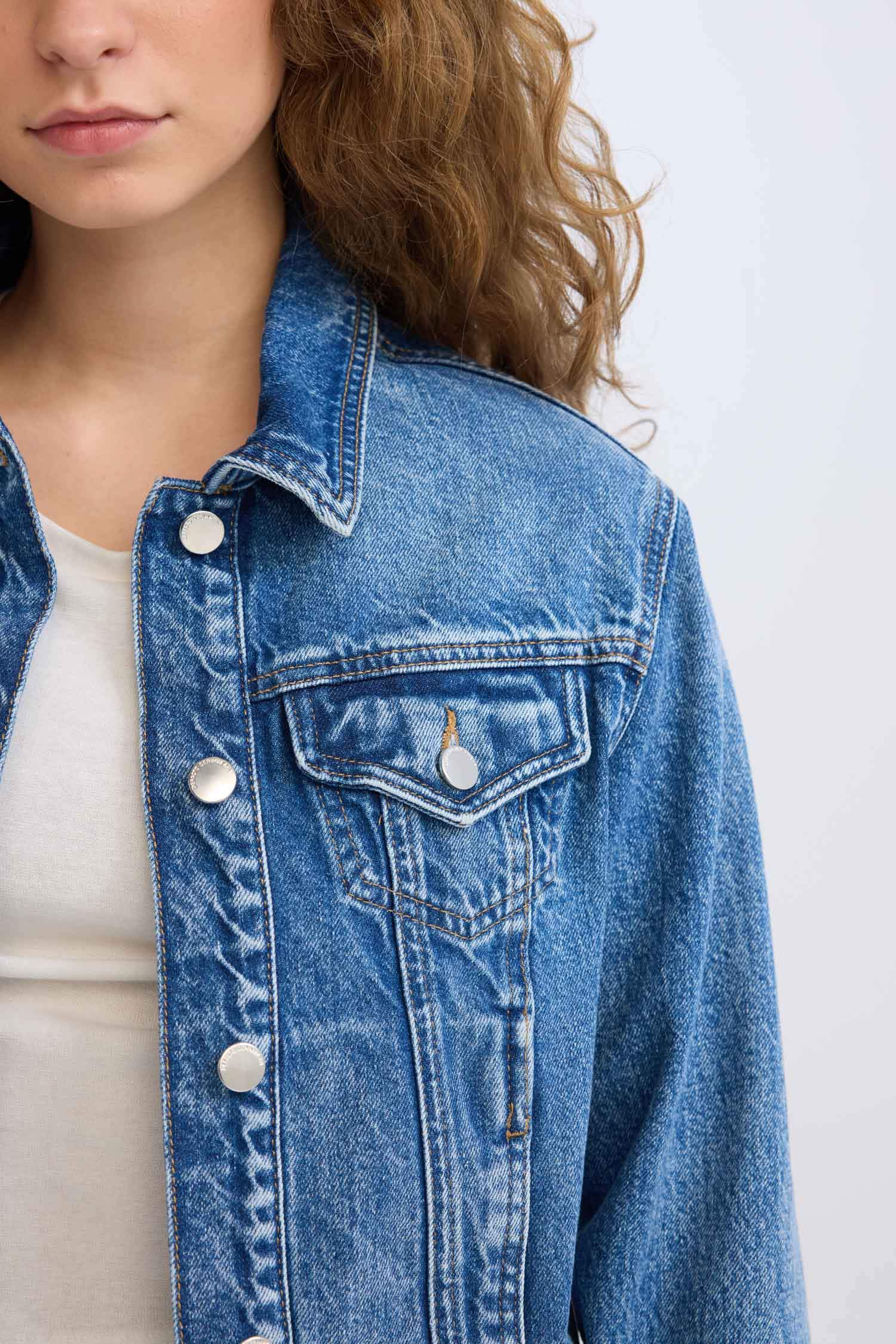 Regular Fit Denim Ceket