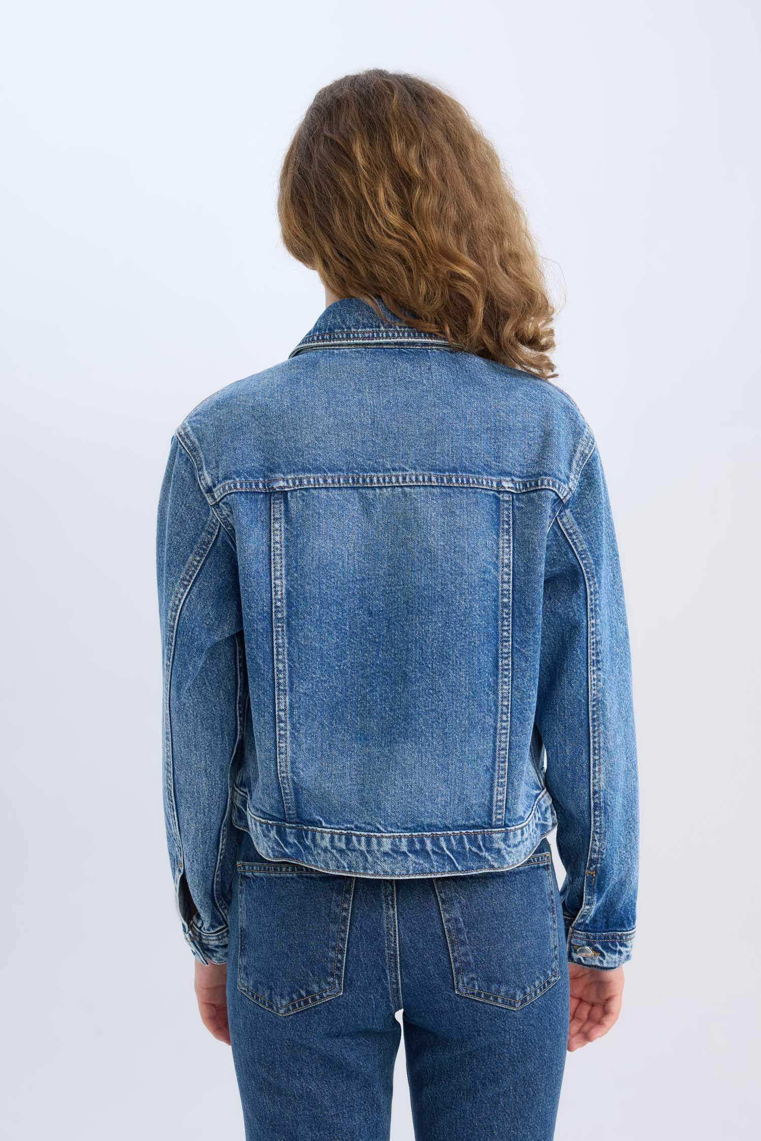 Regular Fit Denim Ceket