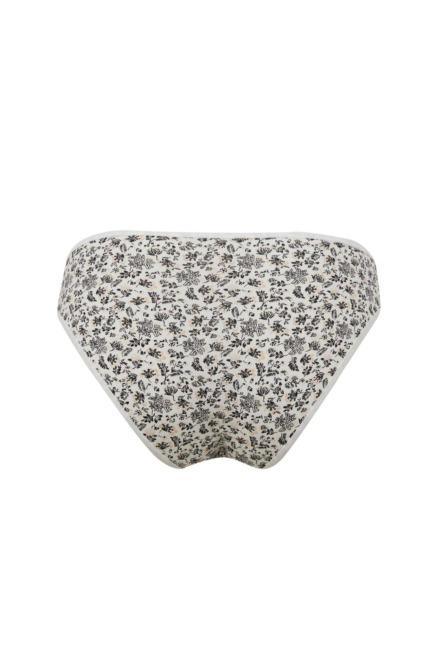 Desenli 3'lü Paketli Slip Külot-Fall in Love 