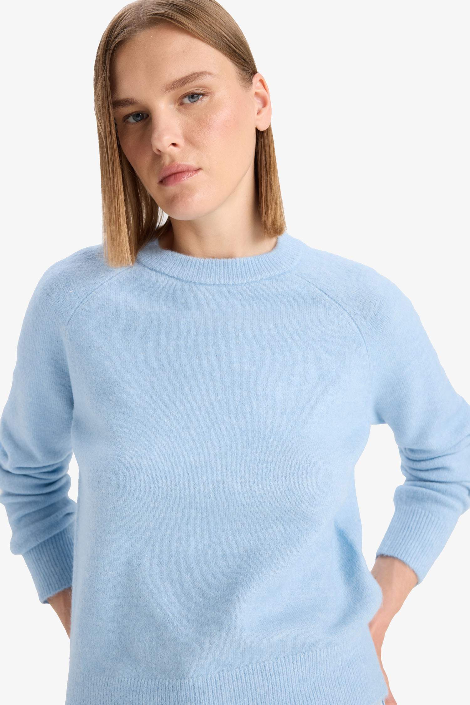 Regular Fit Basic Soft Touch Soft Knit Pullover