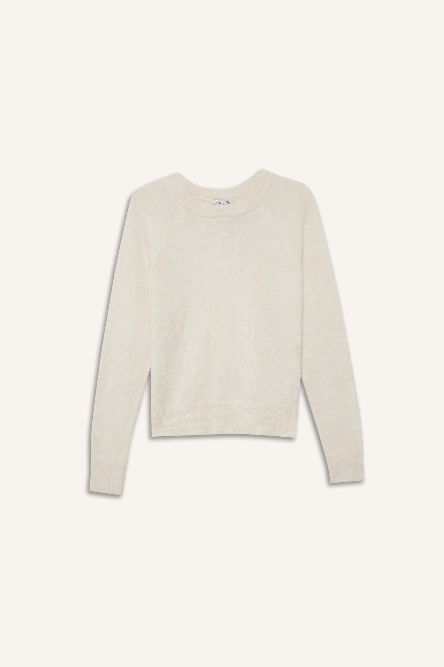 Regular Fit Bisiklet Yaka Basic Düz Soft Touch Yumuşak Triko Kazak