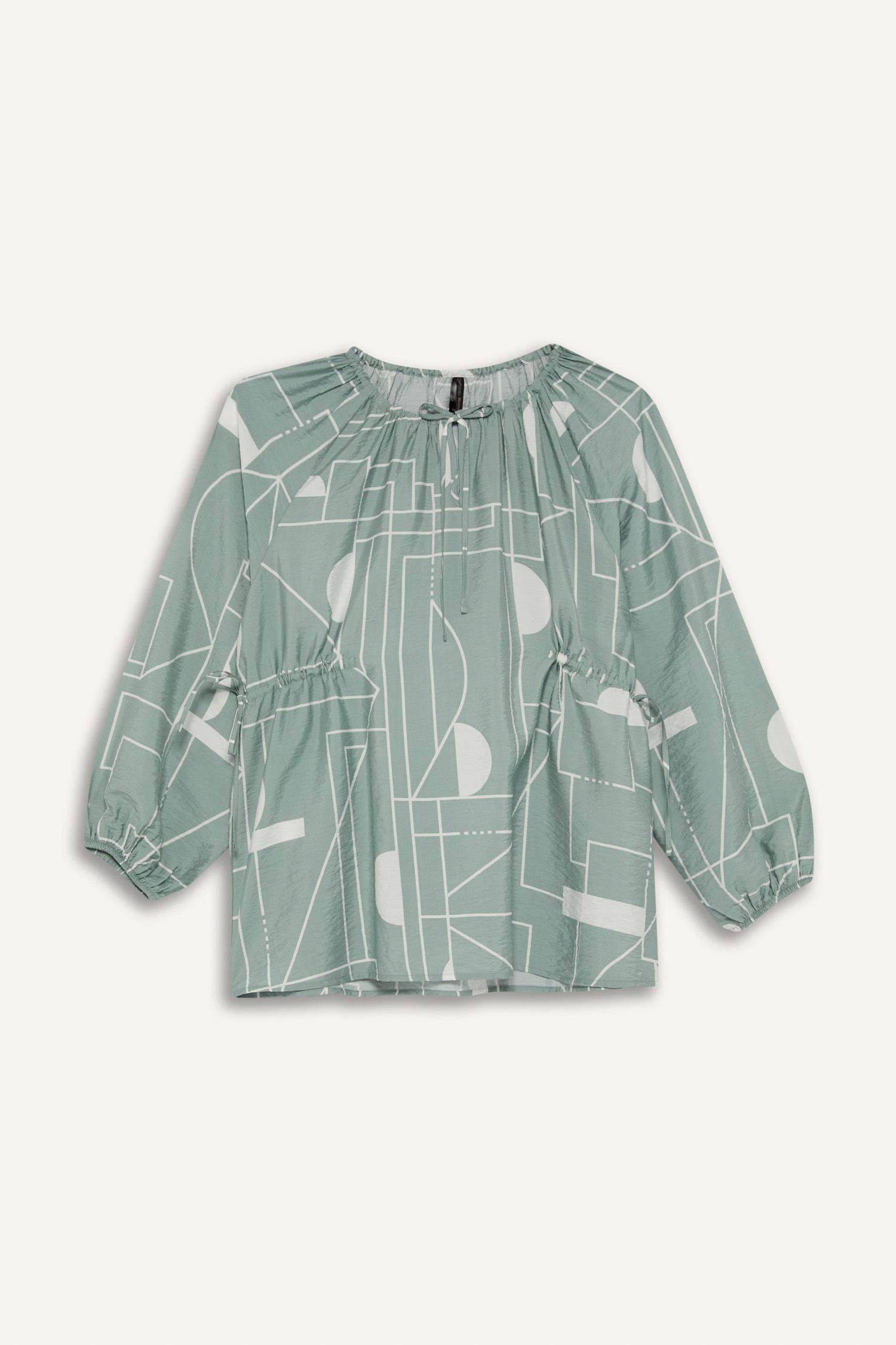 بلوزة ردن طويل قصة عادية