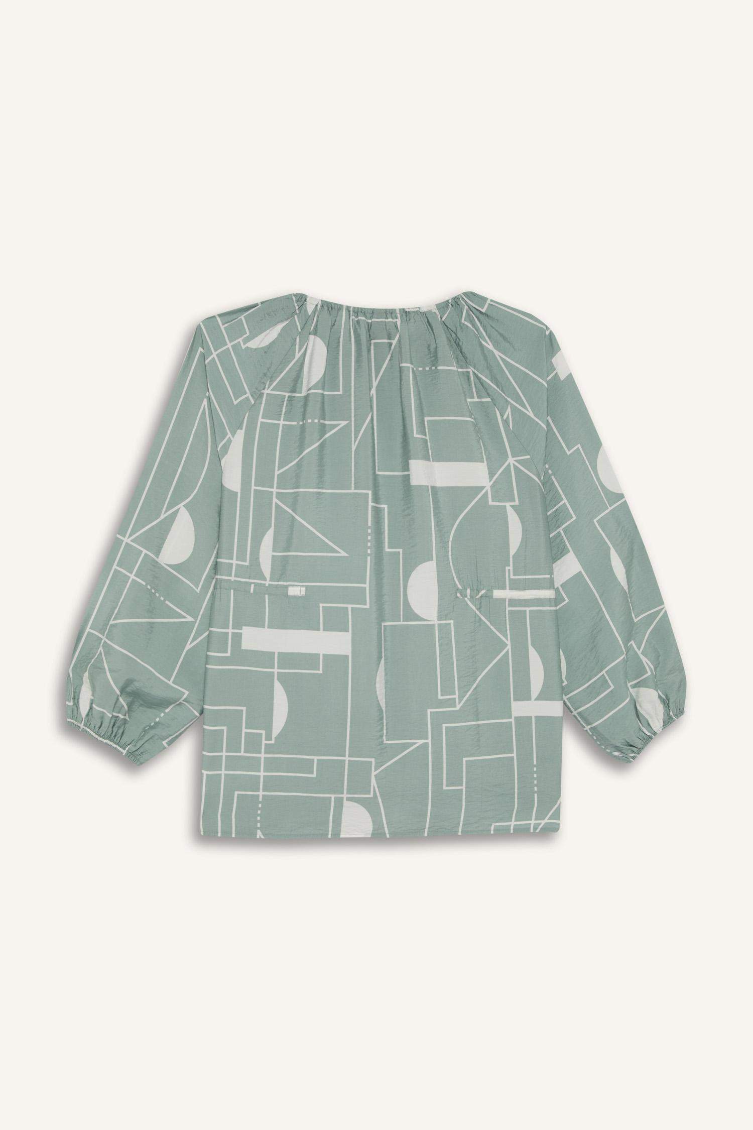 بلوزة ردن طويل قصة عادية