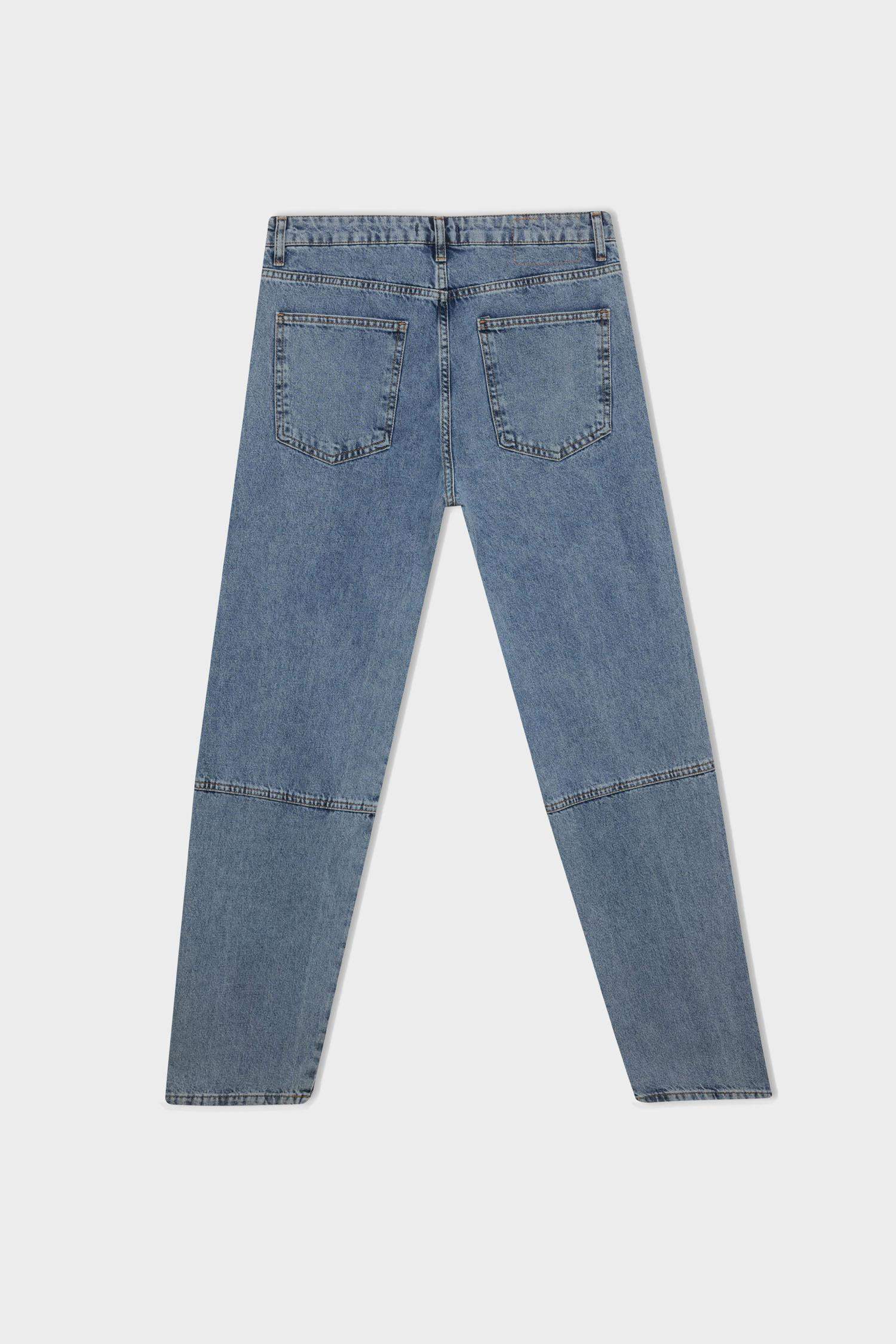 Pantalon en Jean à Coupe décontractée et jambes larges