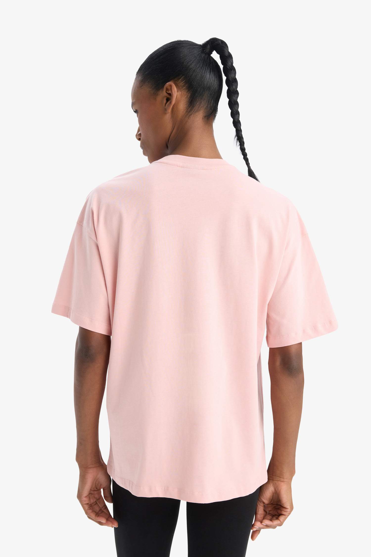 DeFactoFit NBA Wordmark Oversize Fit Crew Neck T-Shirt