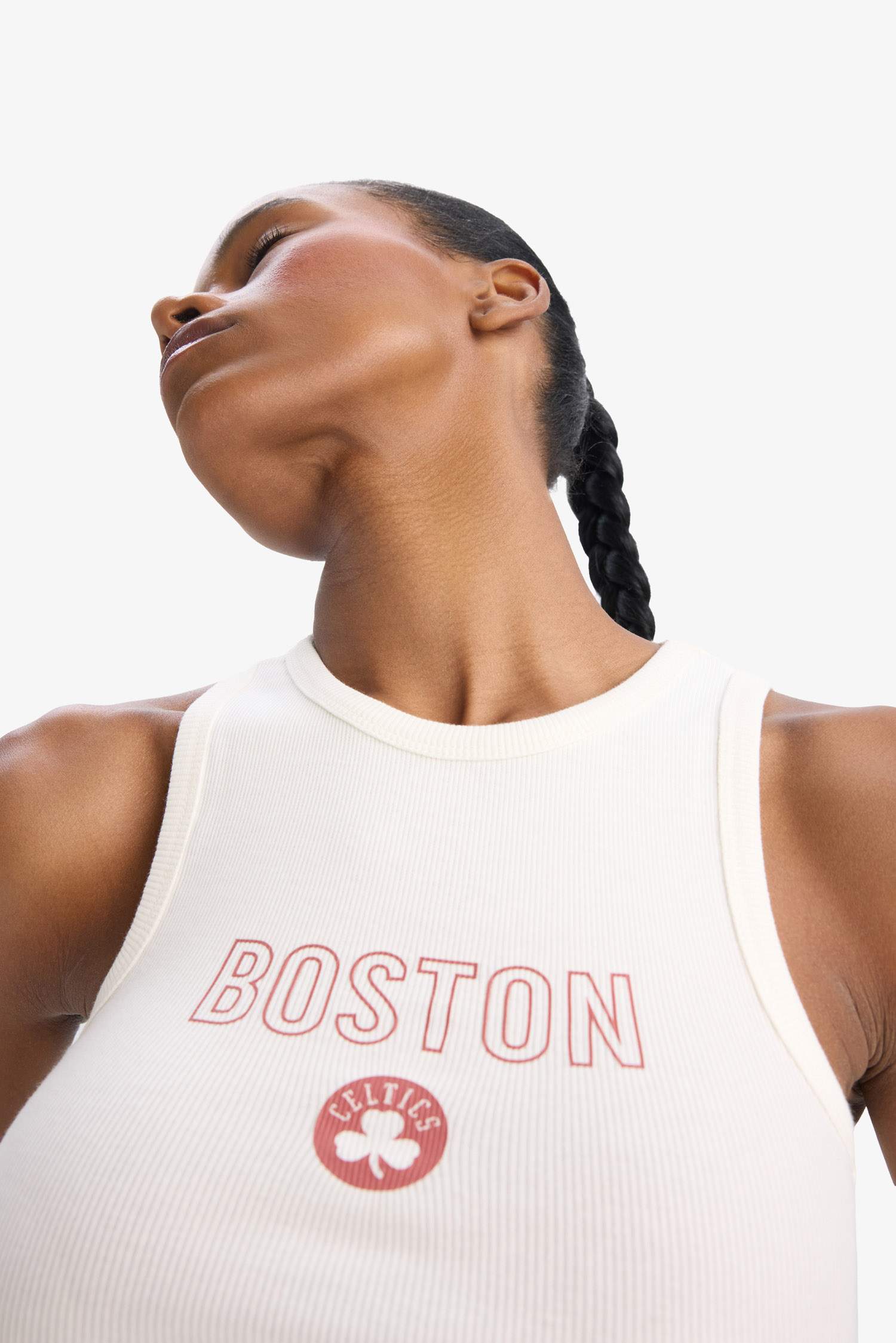 Әйелдерге NBA Boston Celtics кроп топ дөңгелек жаға Ішкөйлек