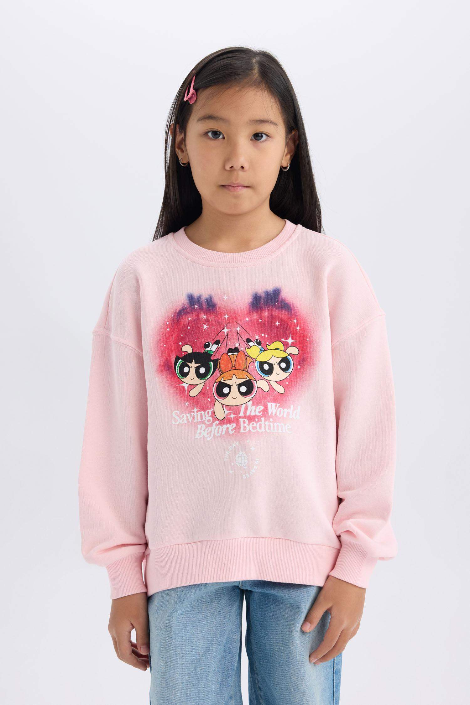 Sweatshirt PowerPuff Girls à coupe relax pour fille