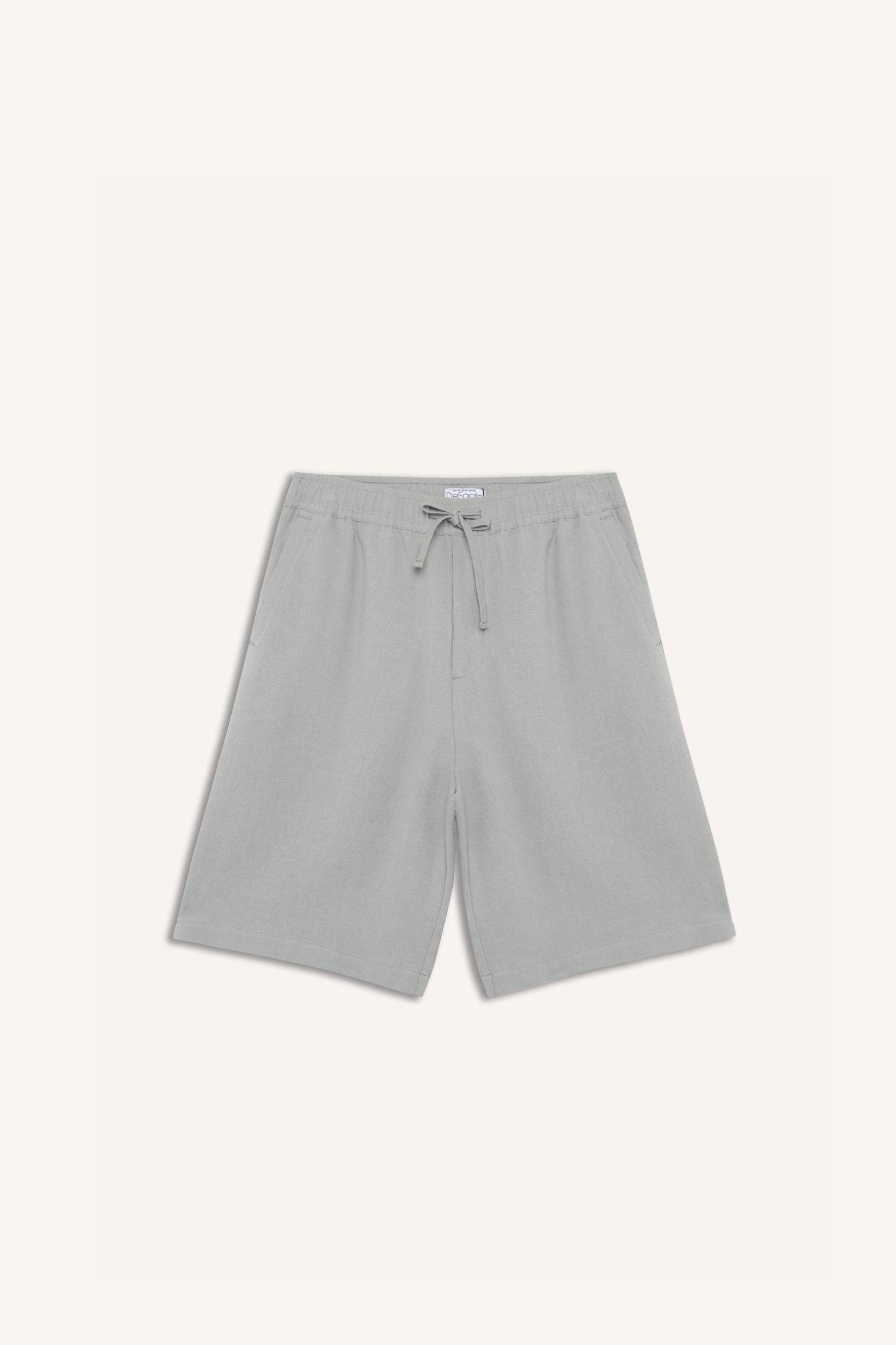 Relax Fit Yazlık Keten Karışımlı Şort