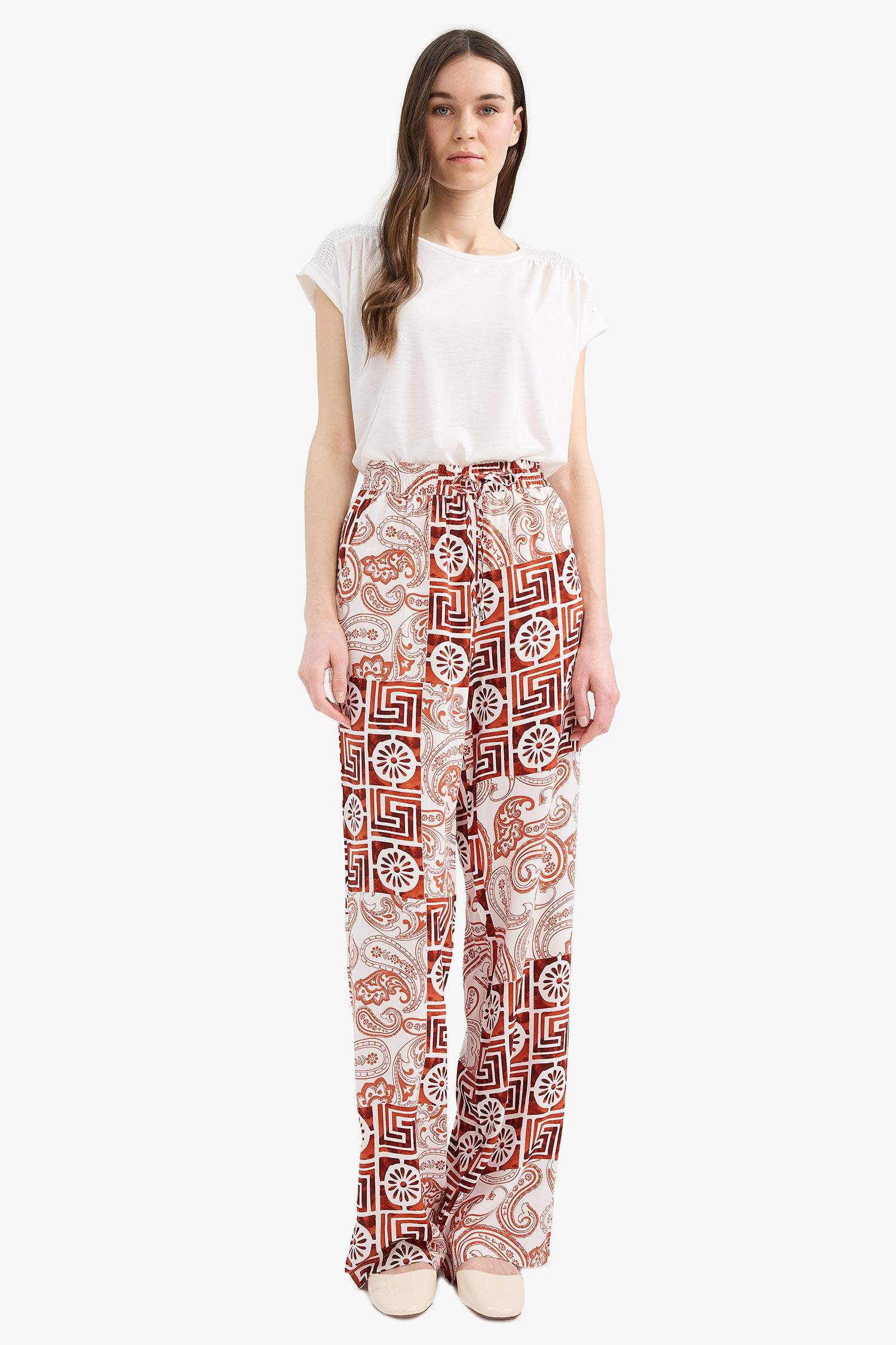 Regular Fit Regular Hem Trousers