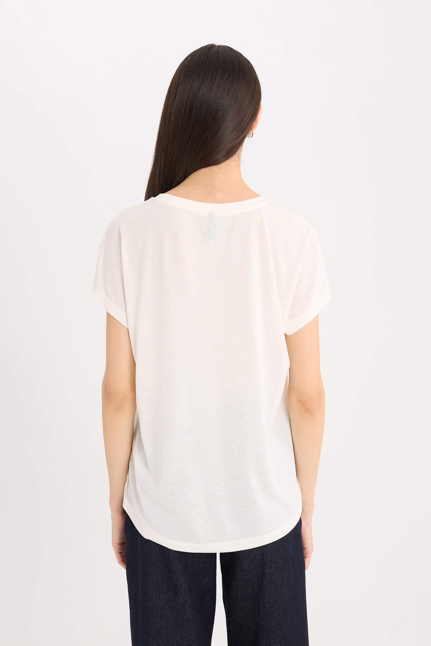 Crew Neck Printed Short Sleeve T-Shirt