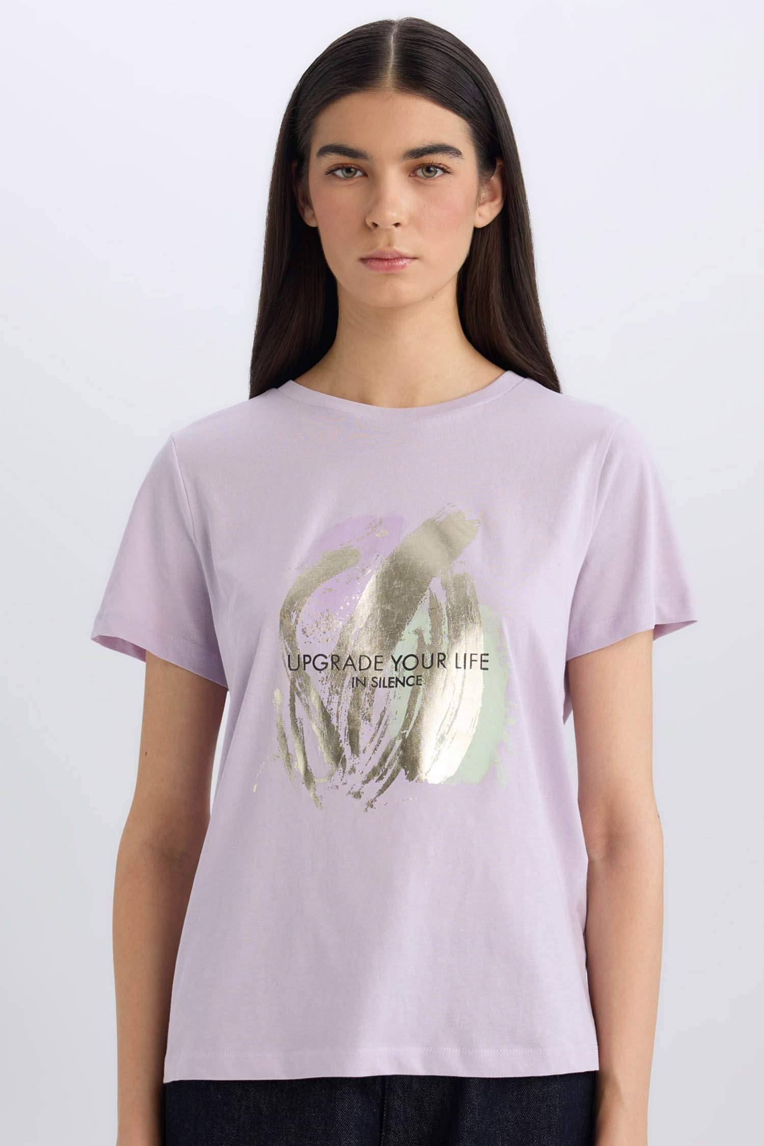 تيشيرت نص ردن قصة عادية بياخة مستديرة