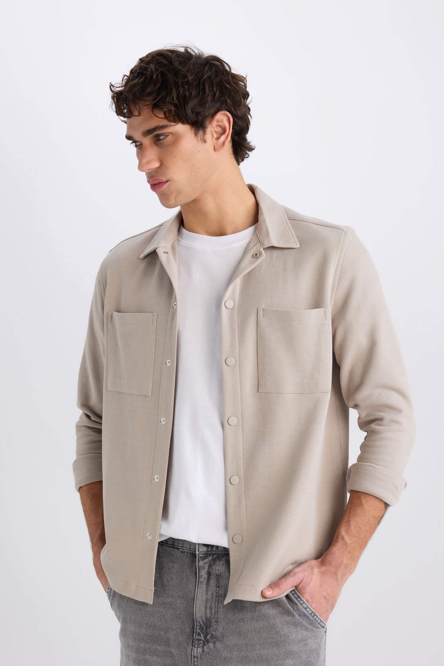 Regular Fit Basic Long Sleeve Shirt