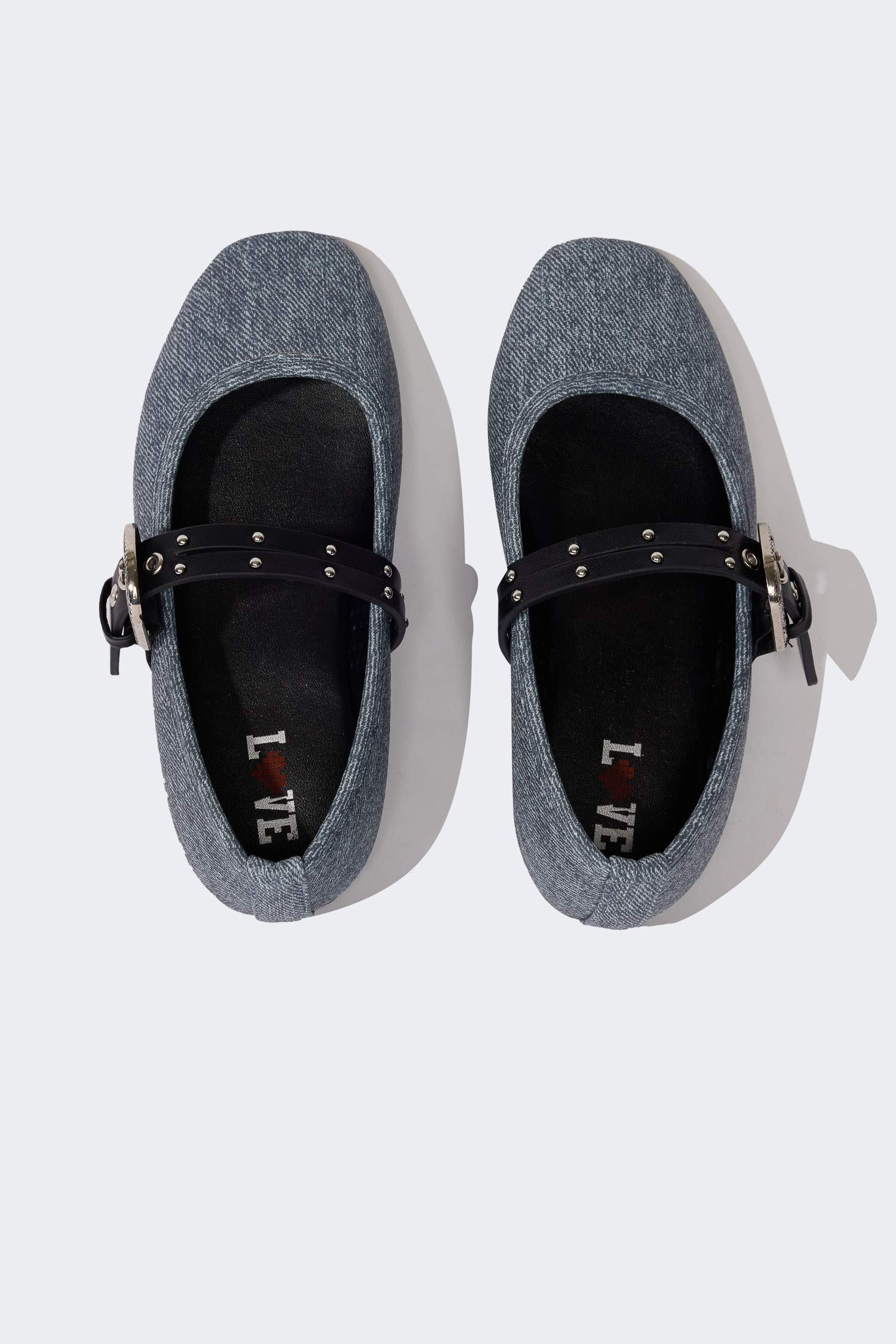 Girl Denim Ballerina Flat Shoes