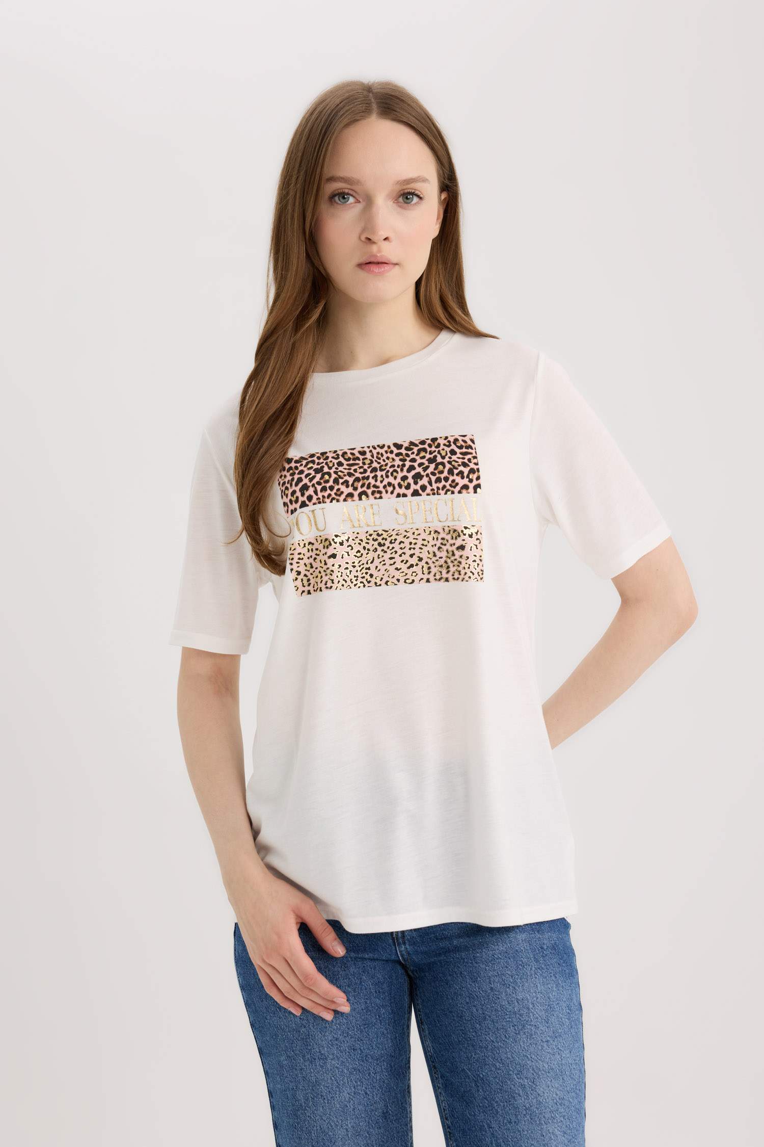 Traditional Regular Fit Crew Neck Short Sleeve T-Shirt