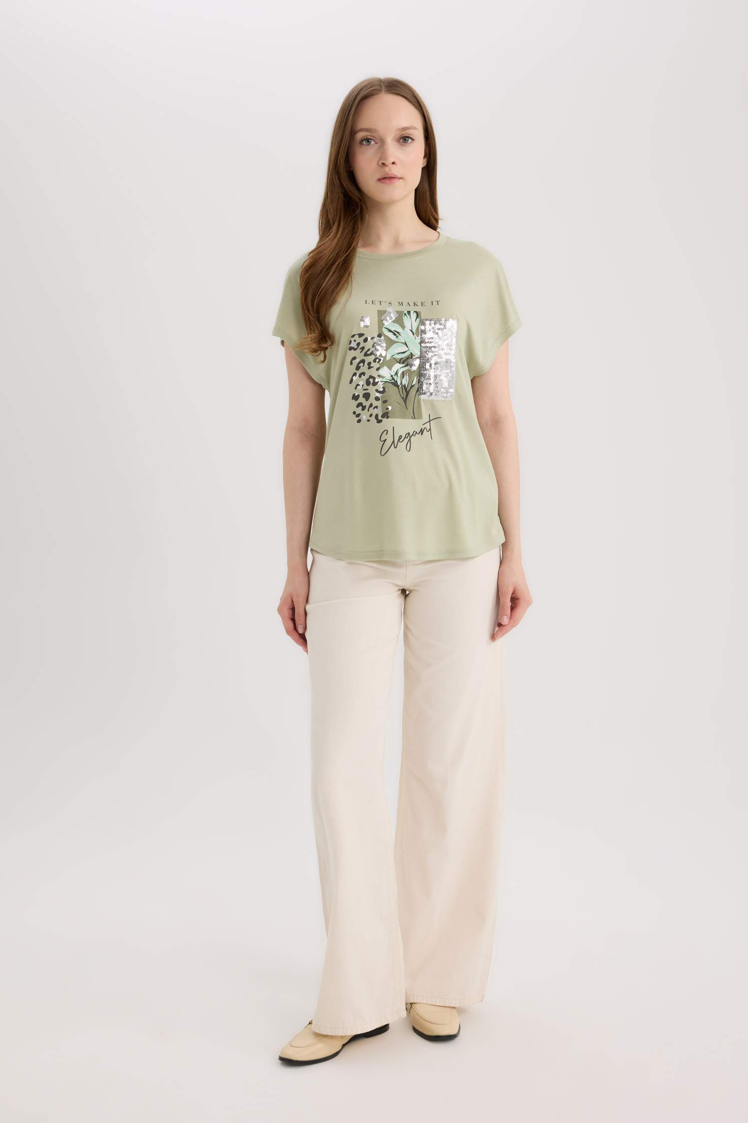 Crew Neck Short Sleeve T-Shirt