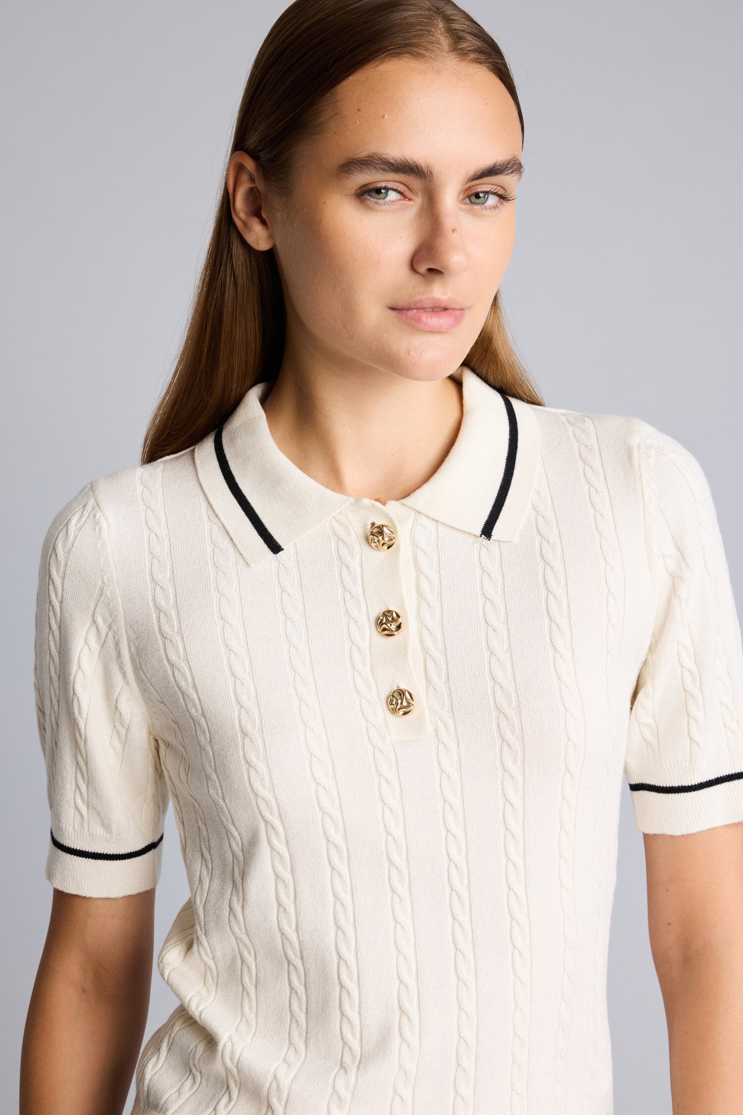 DeFacto Fitilli Polo Yaka Basic Kazak