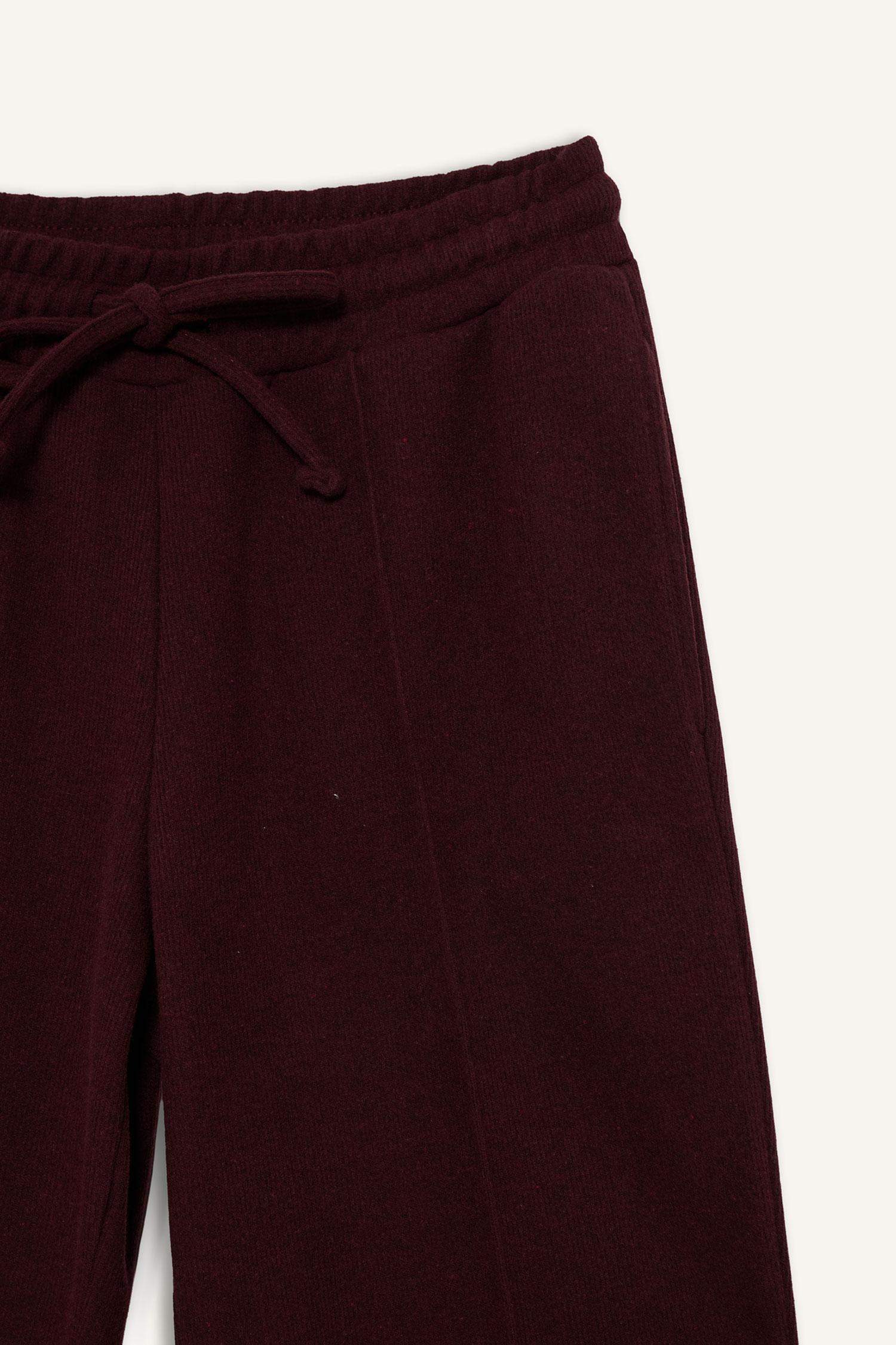 بنطلون بجامة رياضي قصة عادية بجيب برباط من الخصر