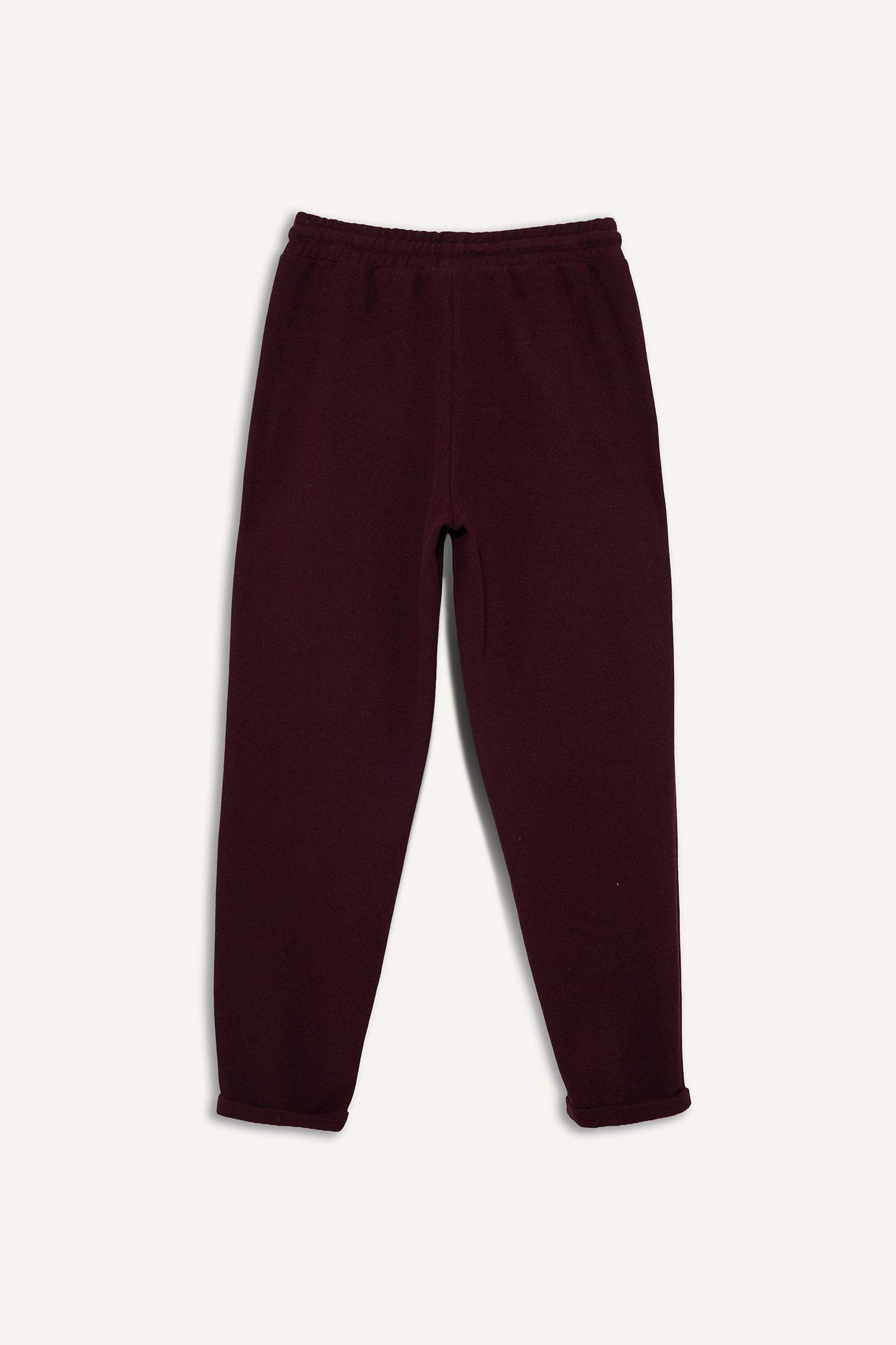 بنطلون بجامة رياضي قصة عادية بجيب برباط من الخصر