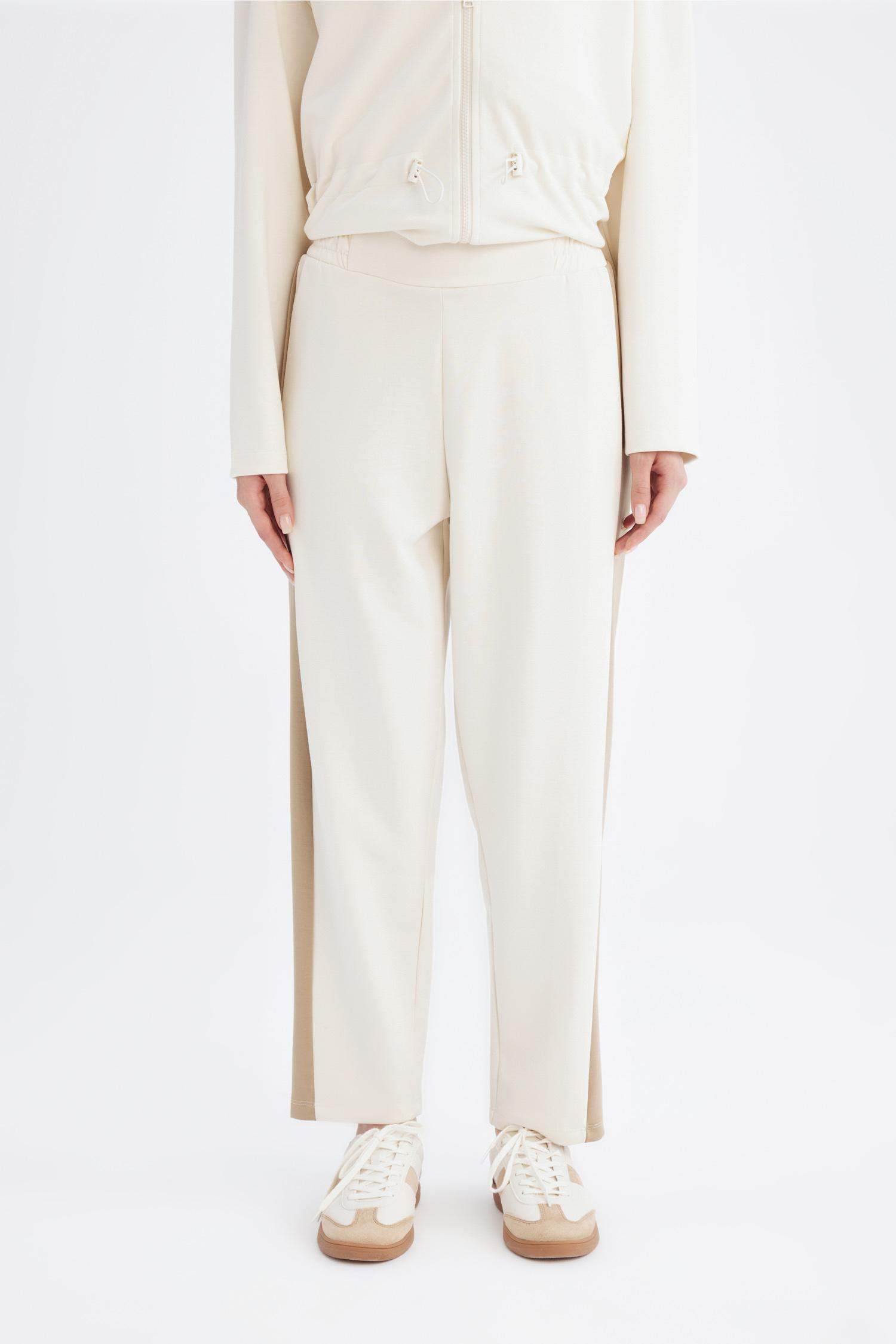 Beli Lastikli Yan Şeritli Harem Pantolon