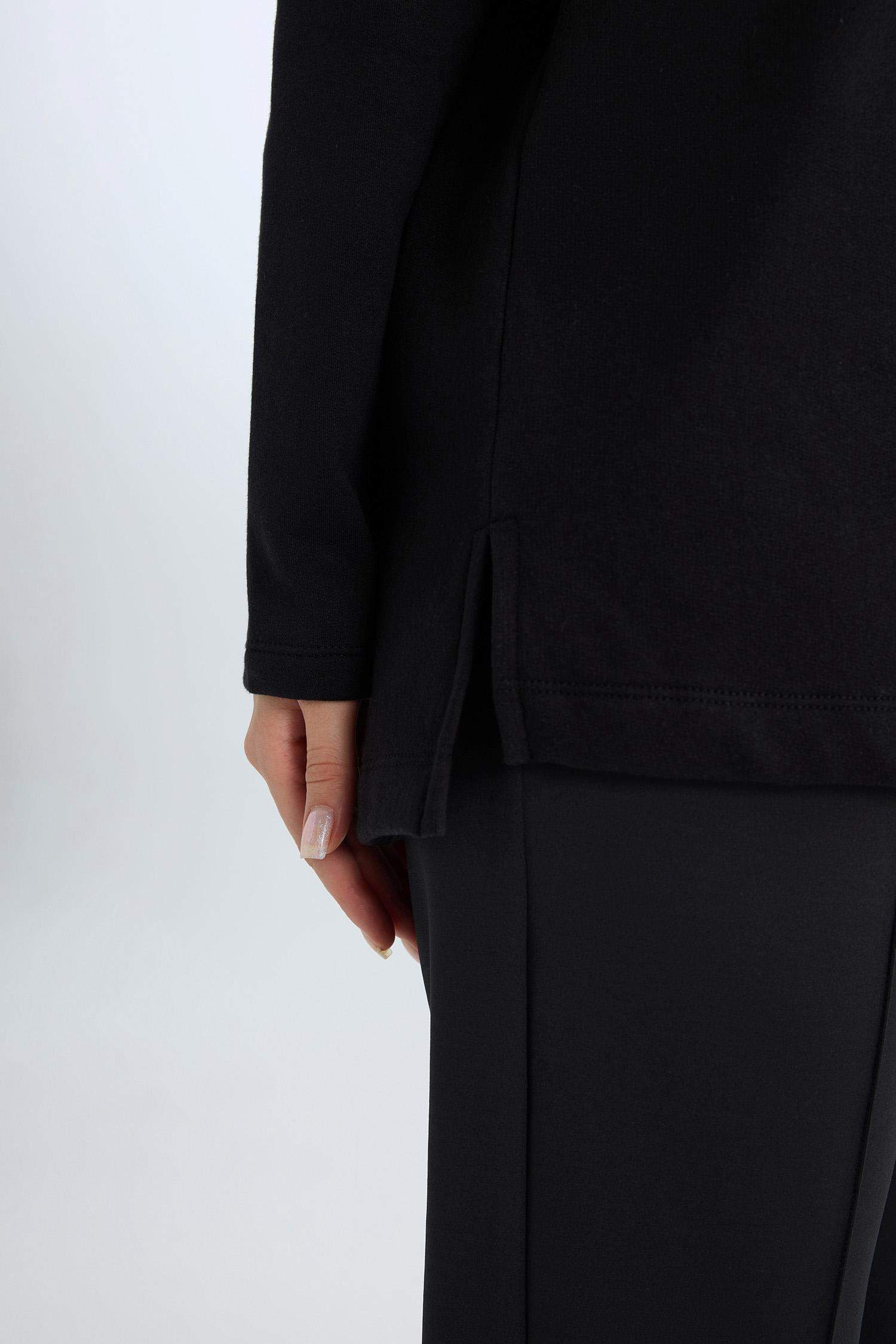 سويت تونيك قماش رقيق مطبوعة قصة مريحة بياقة مستديرة ببطانة ناعمة