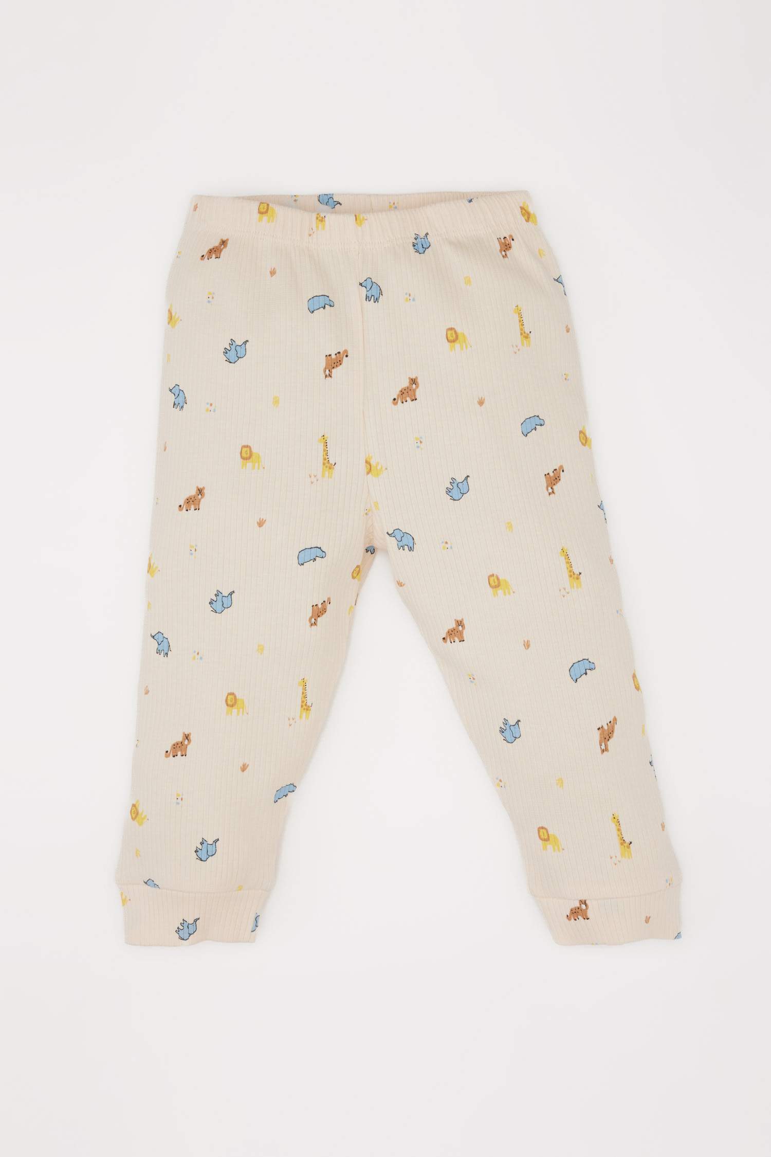 سيت بجامة ولادي مضلع بطبعة سفاري - قطعتين