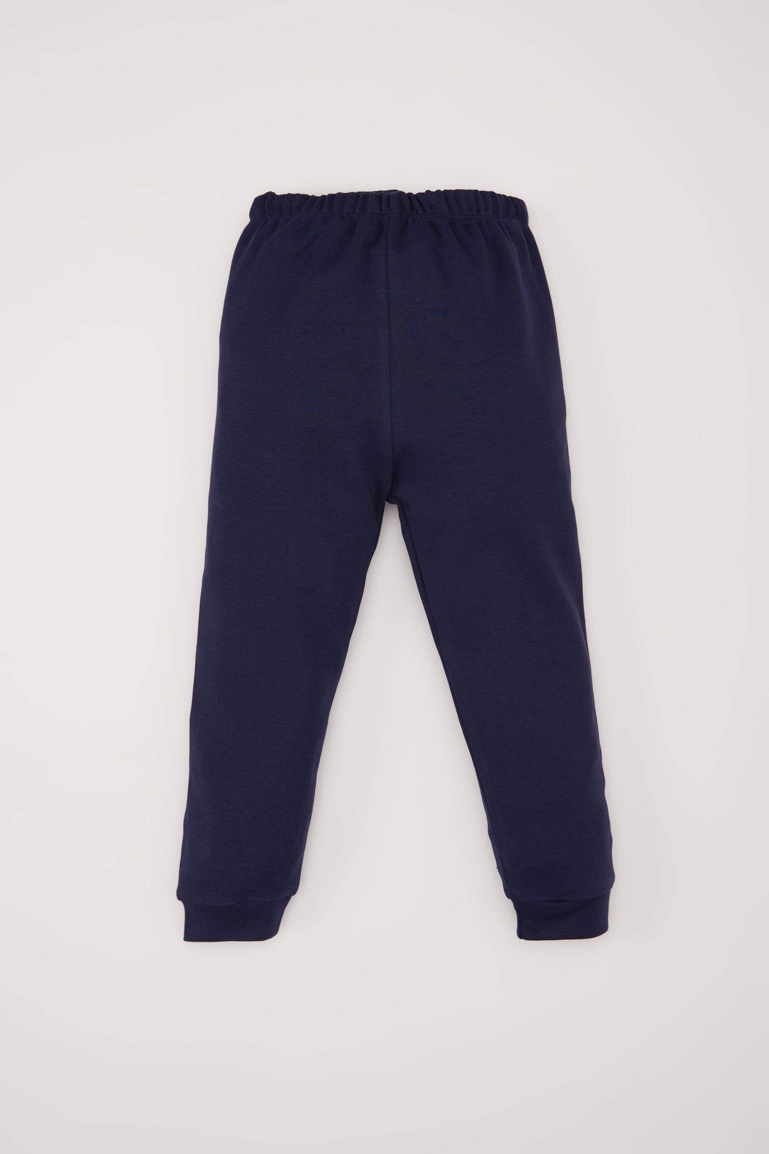 Kız Bebek Pijama Takımı Uzay Baskılı Uzun Kollu Üst Beli Lastikli Uzun Alt