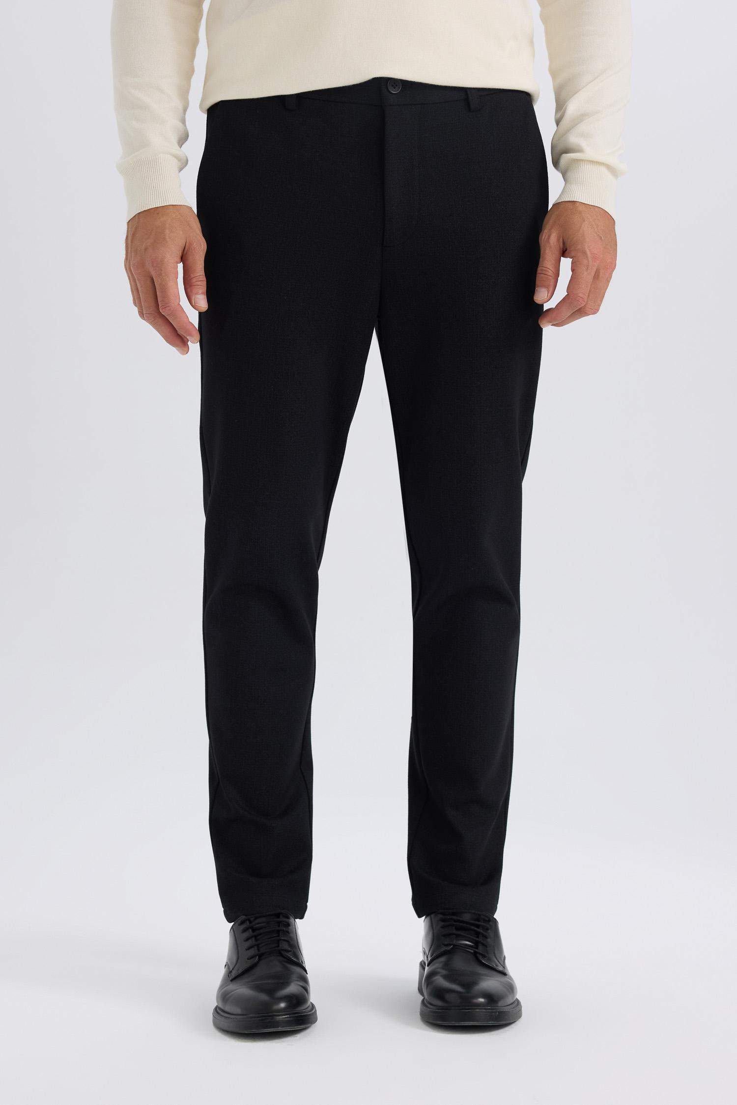 Tailored Regular Fit Normal Kesim Kumaş Pantolon Basic Düz Cepli