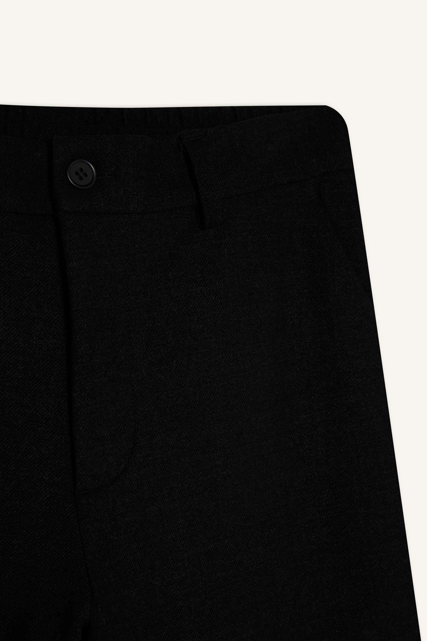 Tailored Regular Fit Normal Kesim Kumaş Pantolon Basic Düz Cepli