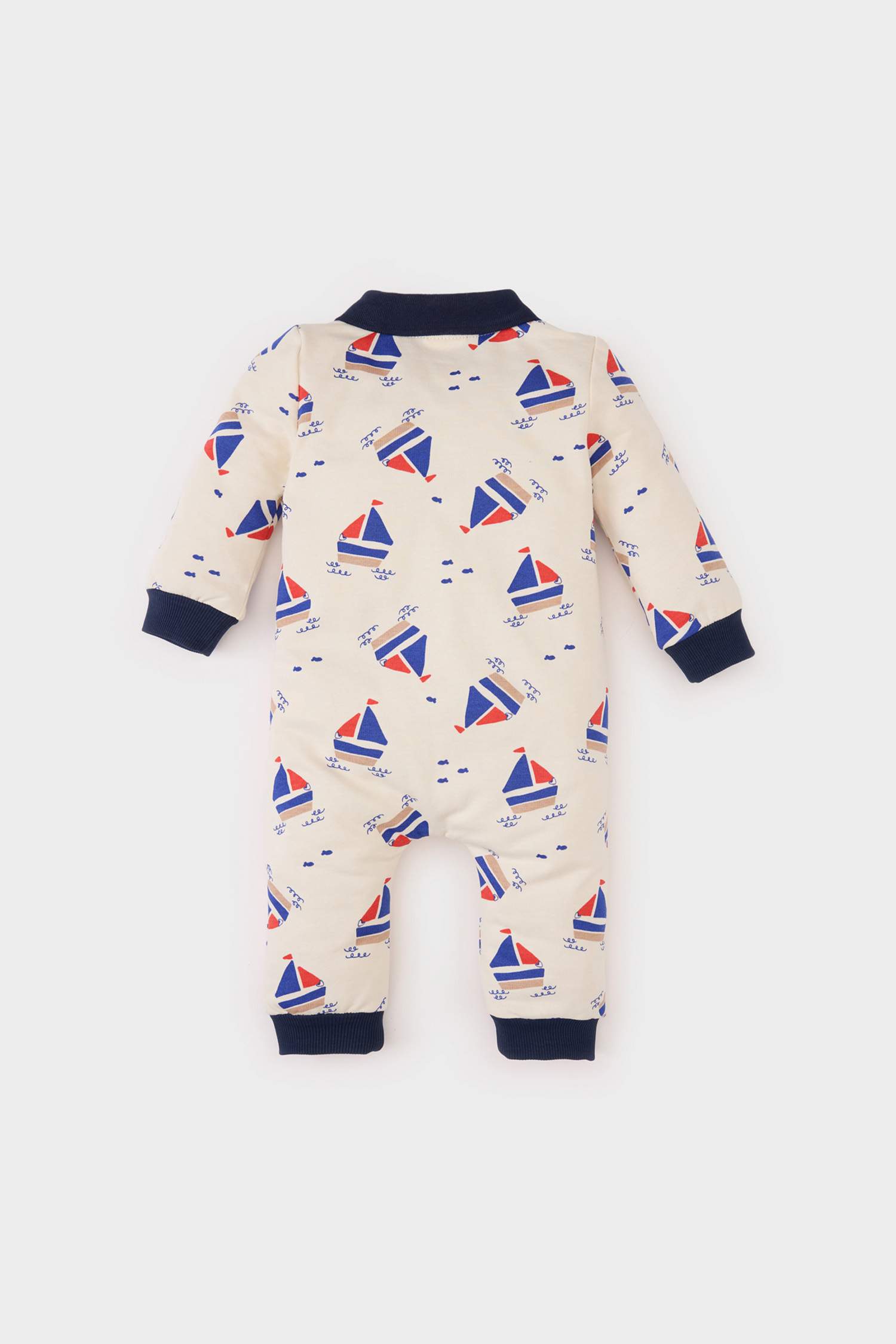 بدلة اولاد مطبوعة بأكمام طويلة