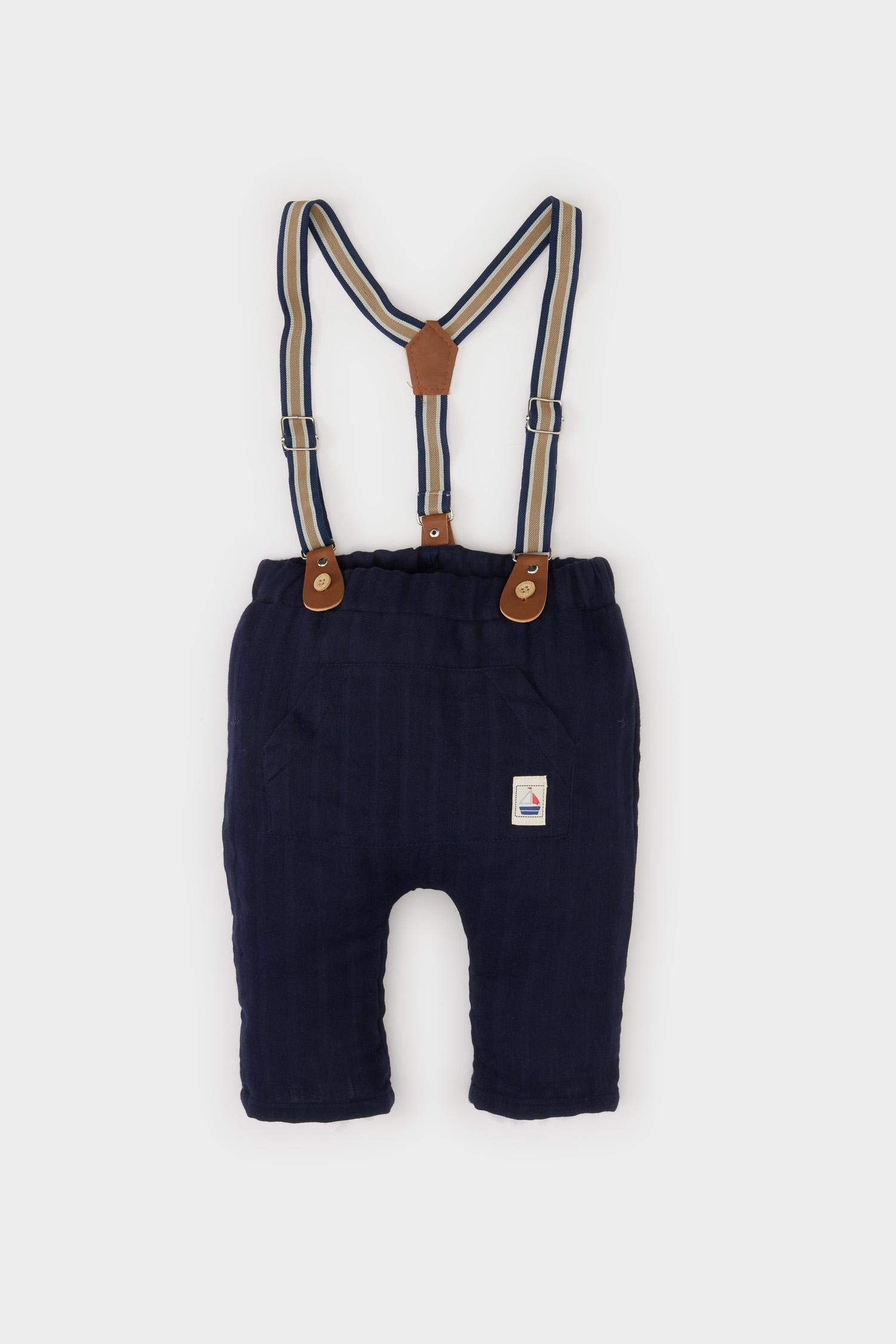 Baby Boy Suspender and Pants 2 Piece Set