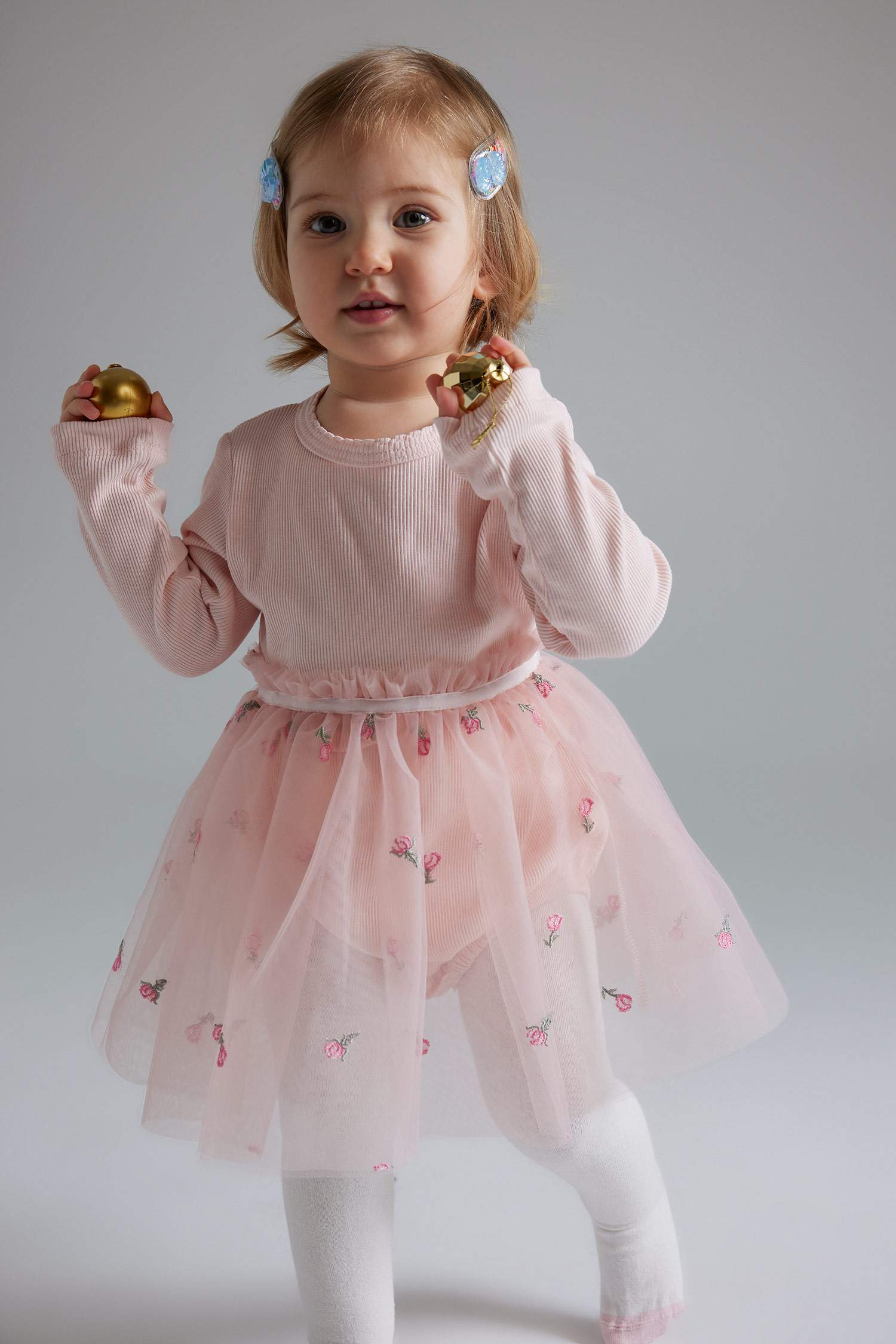 Ensemble de Robe tutu brodée Collants et bandeau pour bébé fille