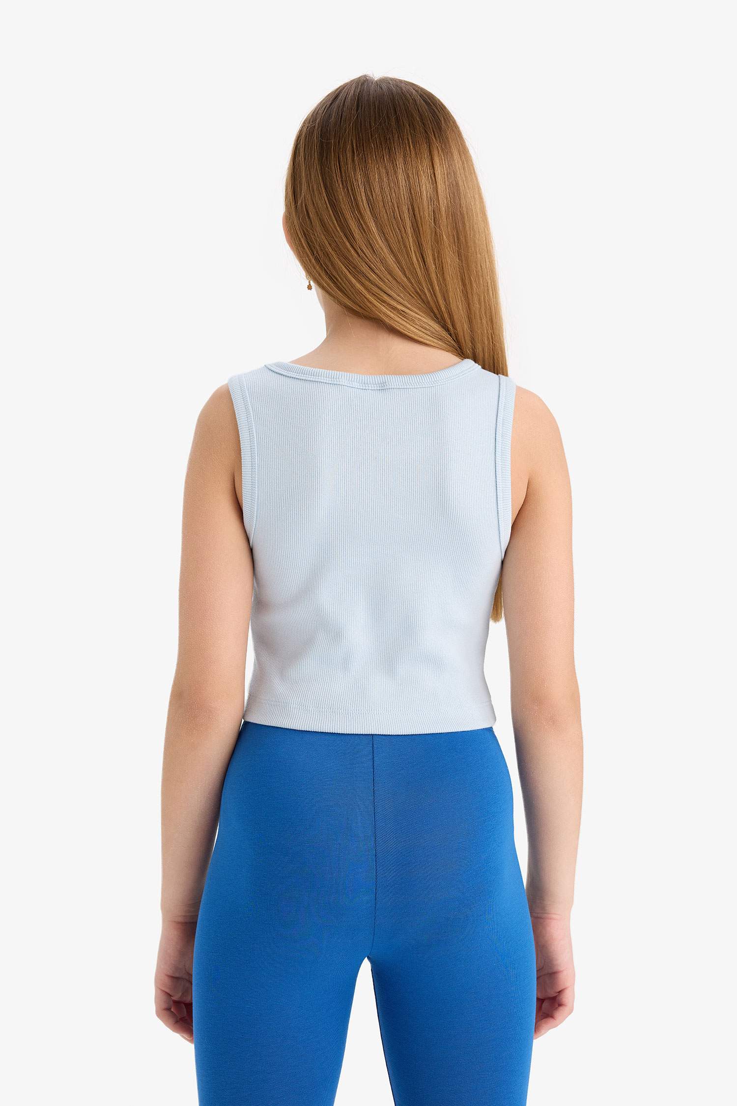 Girl Crew Neck Crop Top