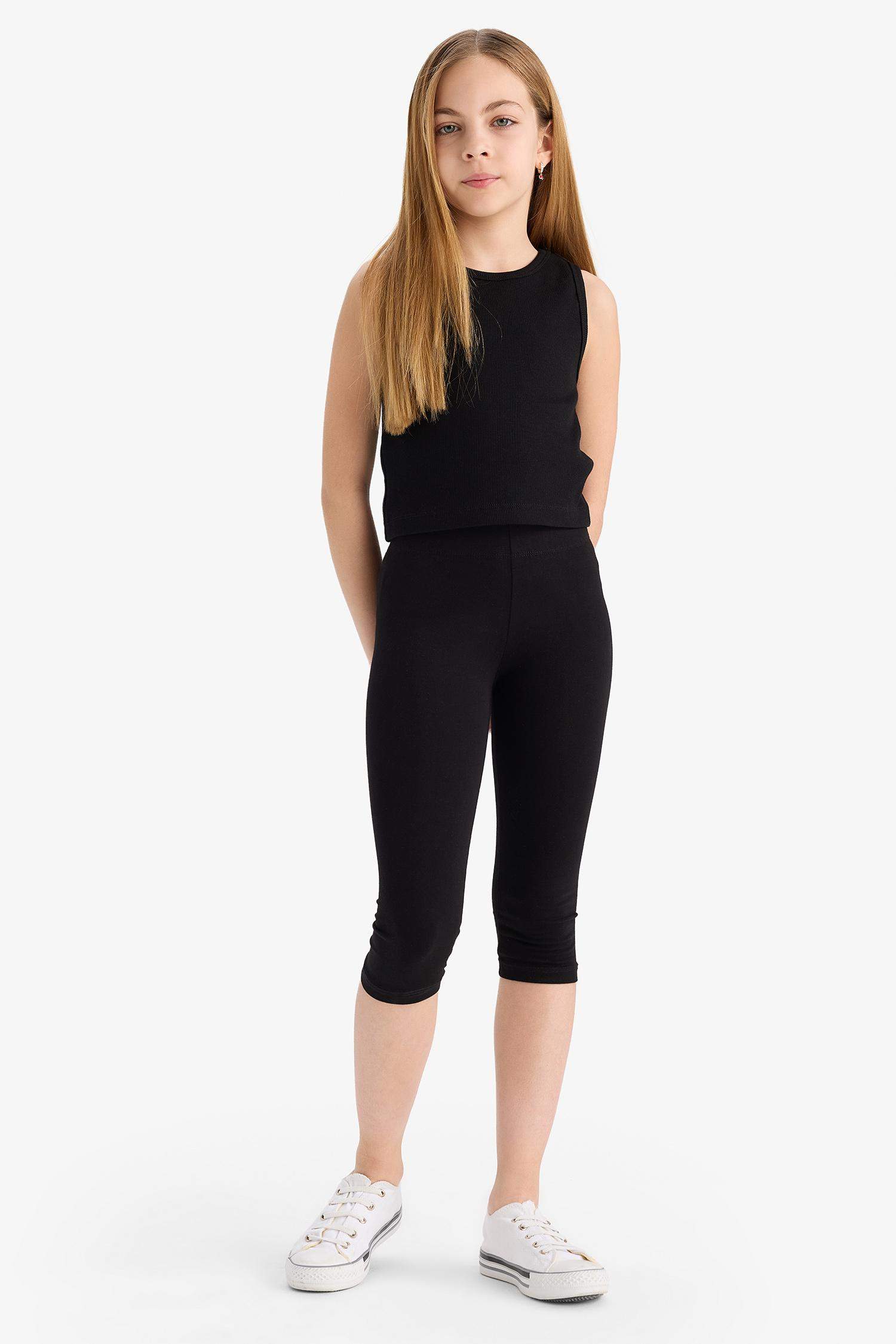 Girl Crew Neck Crop Top