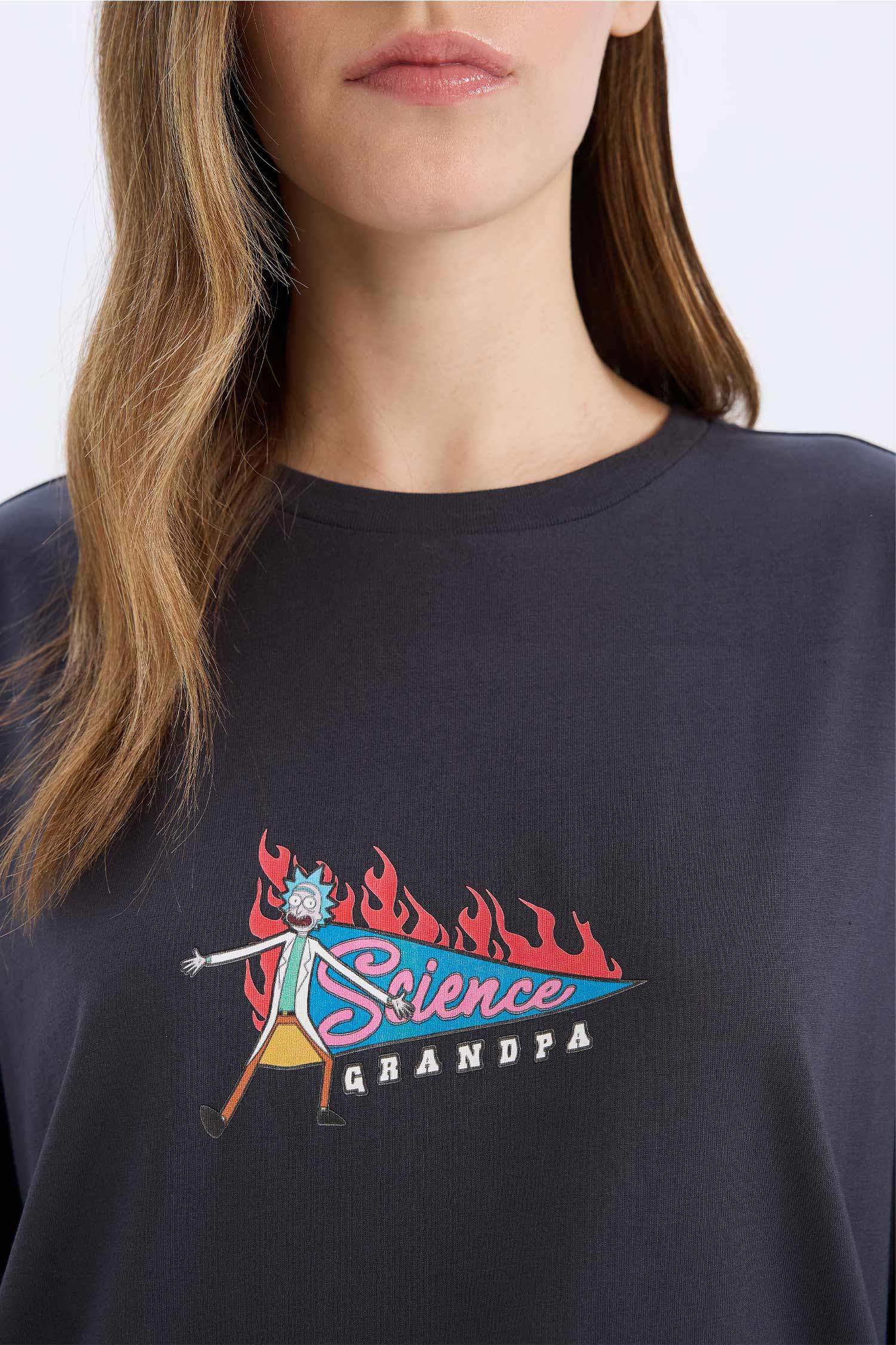 Coool Rick and Morty дөңгелек жаға үлкен Қысқа жеңді футболка