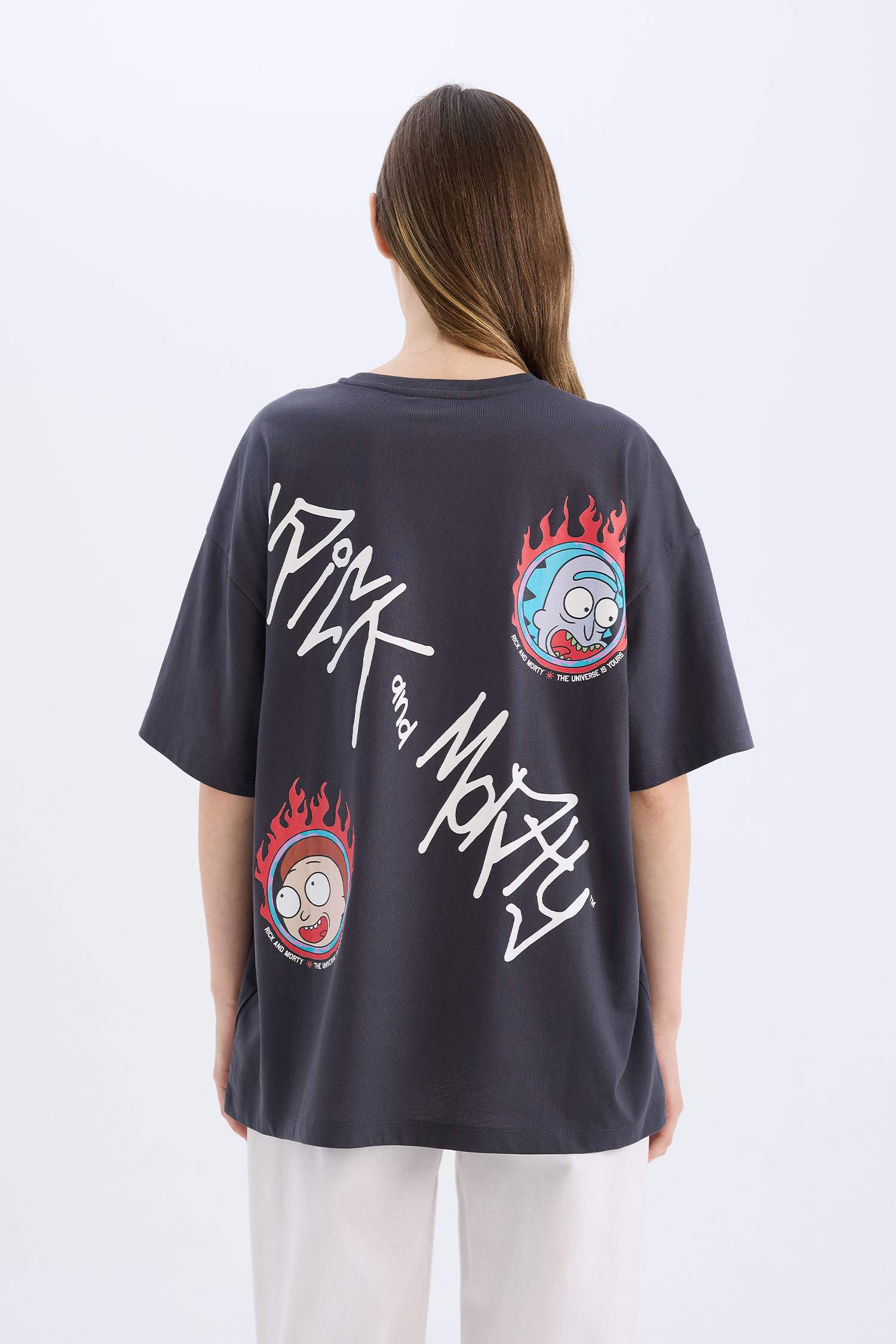 Coool Rick and Morty дөңгелек жаға үлкен Қысқа жеңді футболка