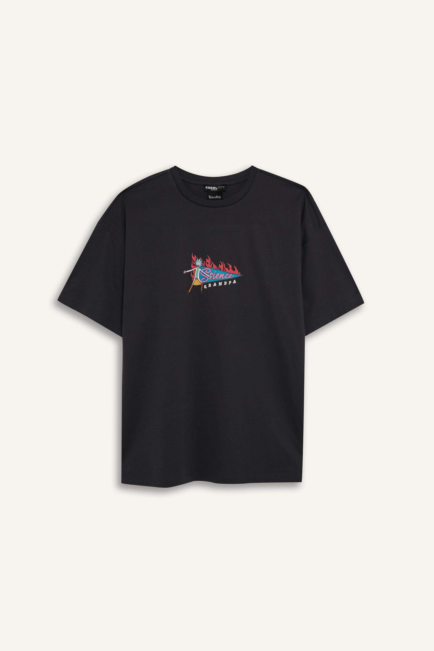 Coool Rick and Morty дөңгелек жаға үлкен Қысқа жеңді футболка