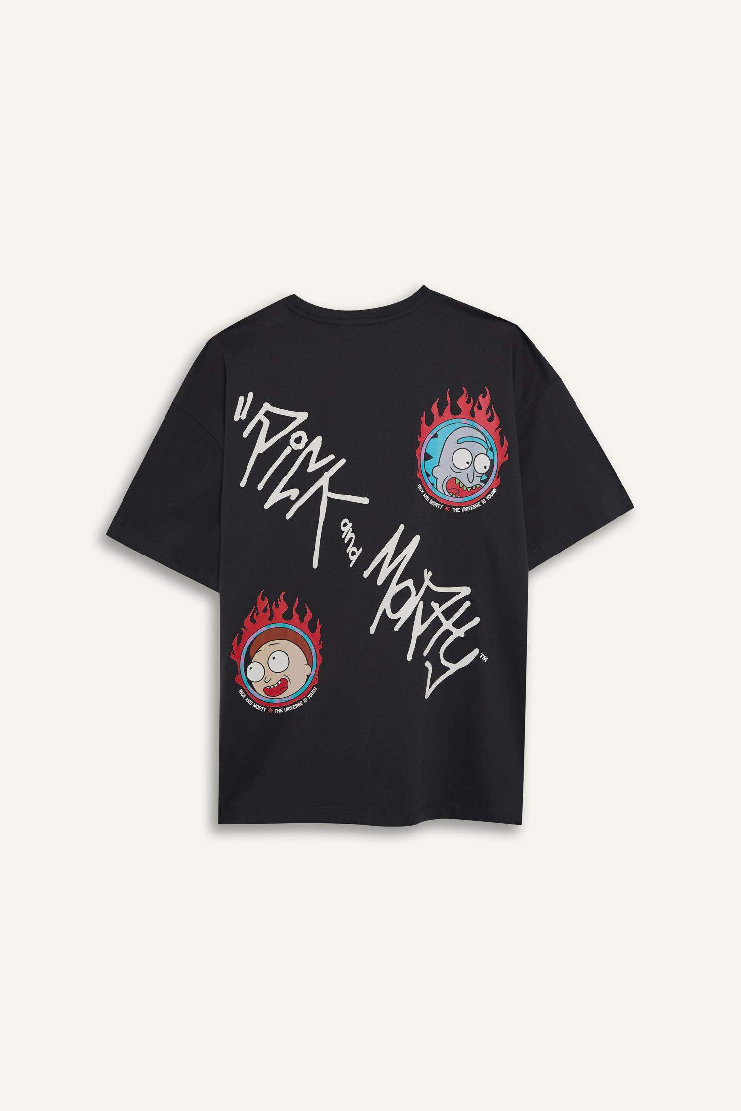 Coool Rick and Morty дөңгелек жаға үлкен Қысқа жеңді футболка